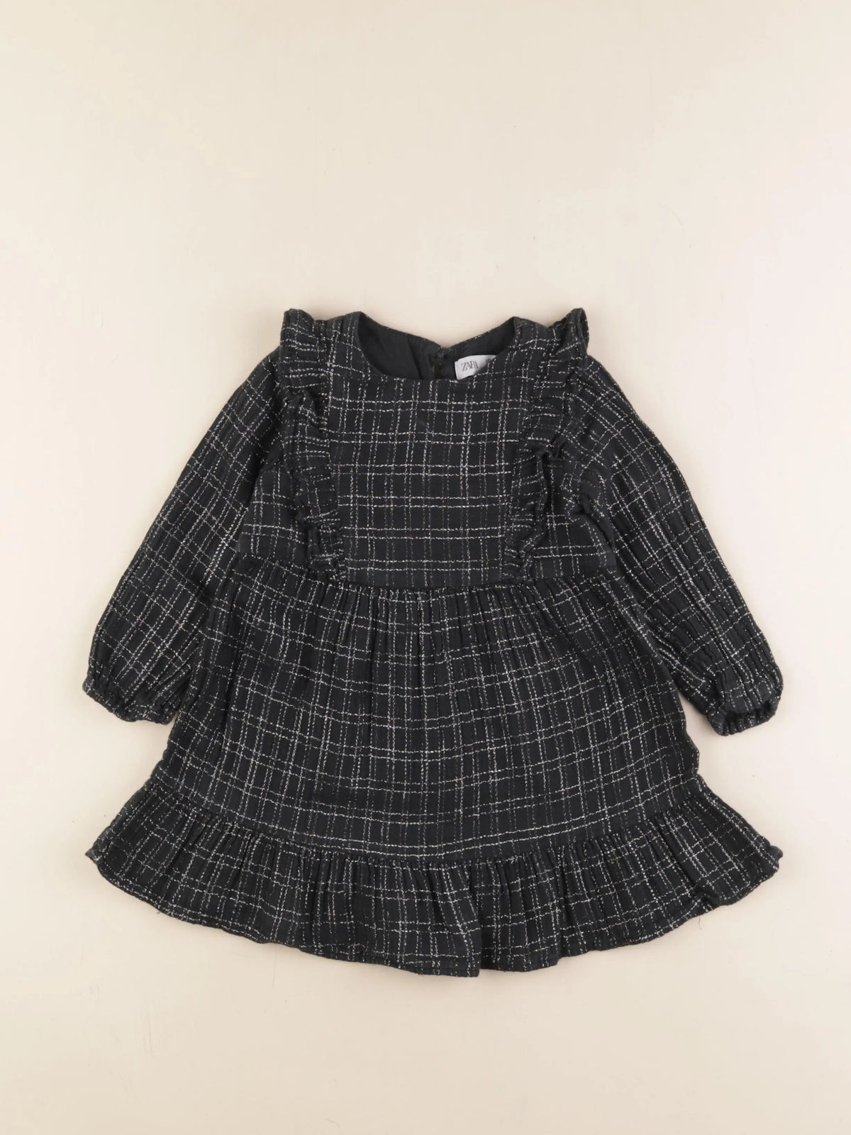 Zara - robe noir, argent - 18/24 mois