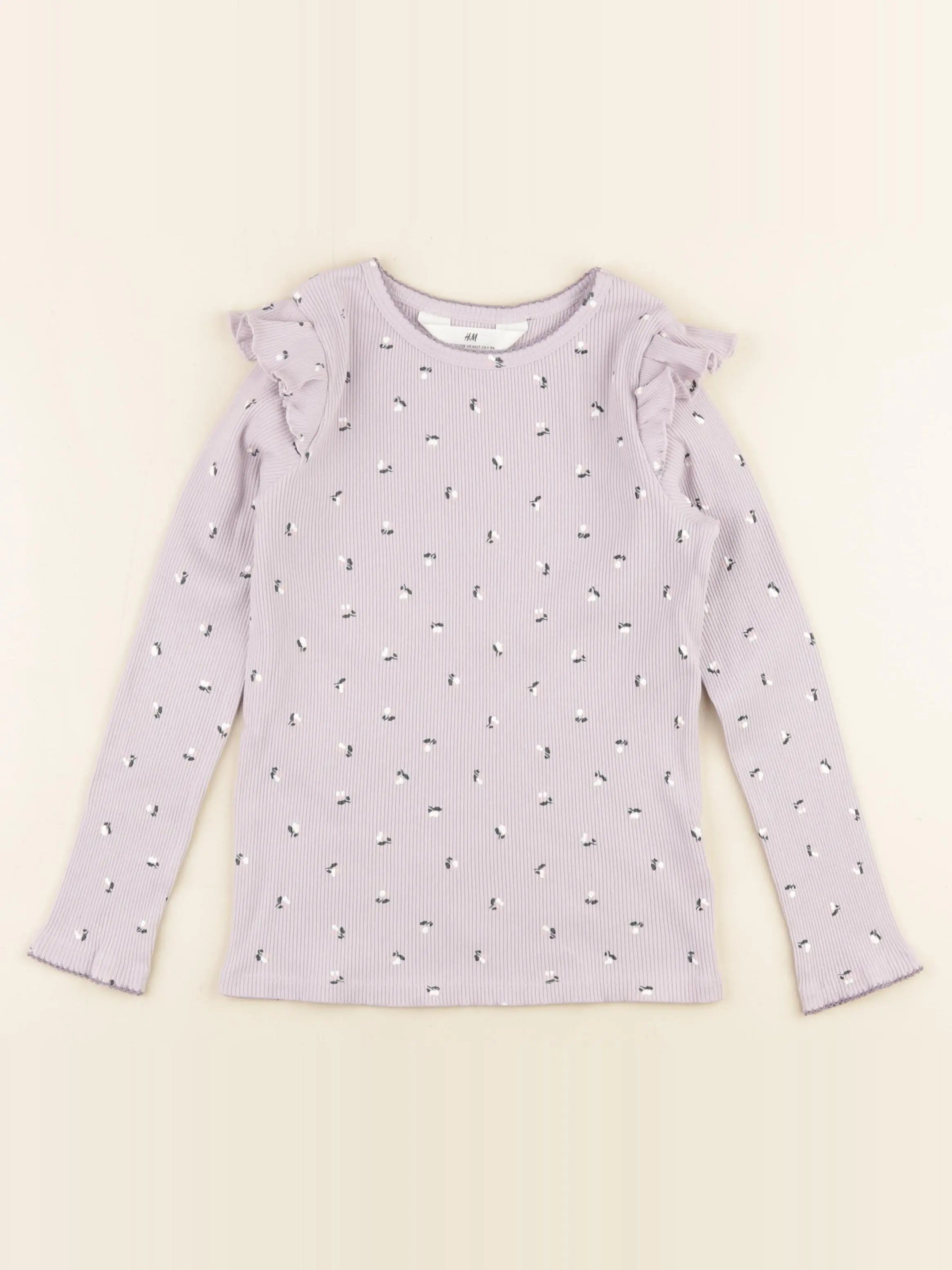 H&M - tee-shirt violet - 6/8 ans