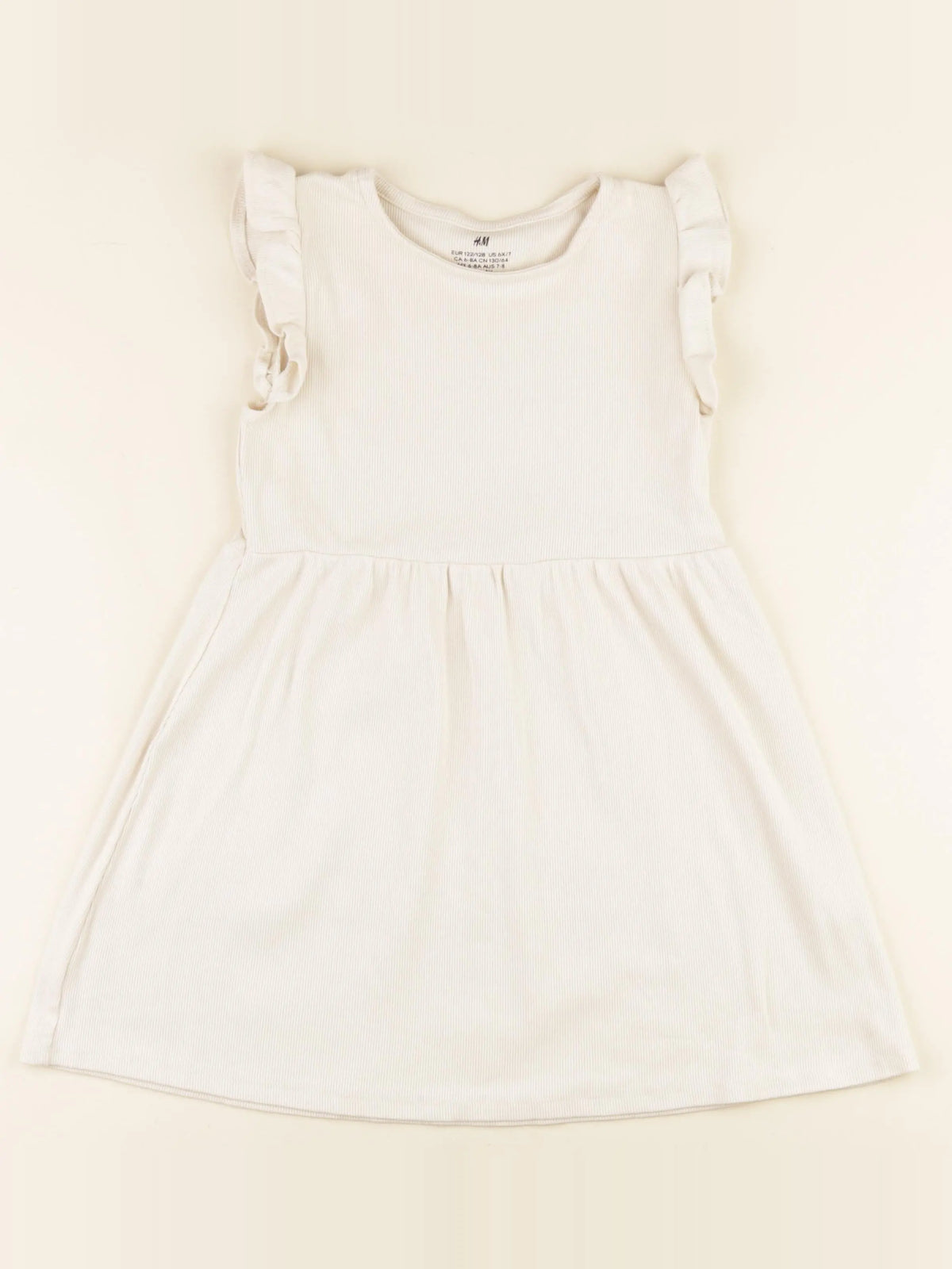 H&M - robe beige - 6/8 ans