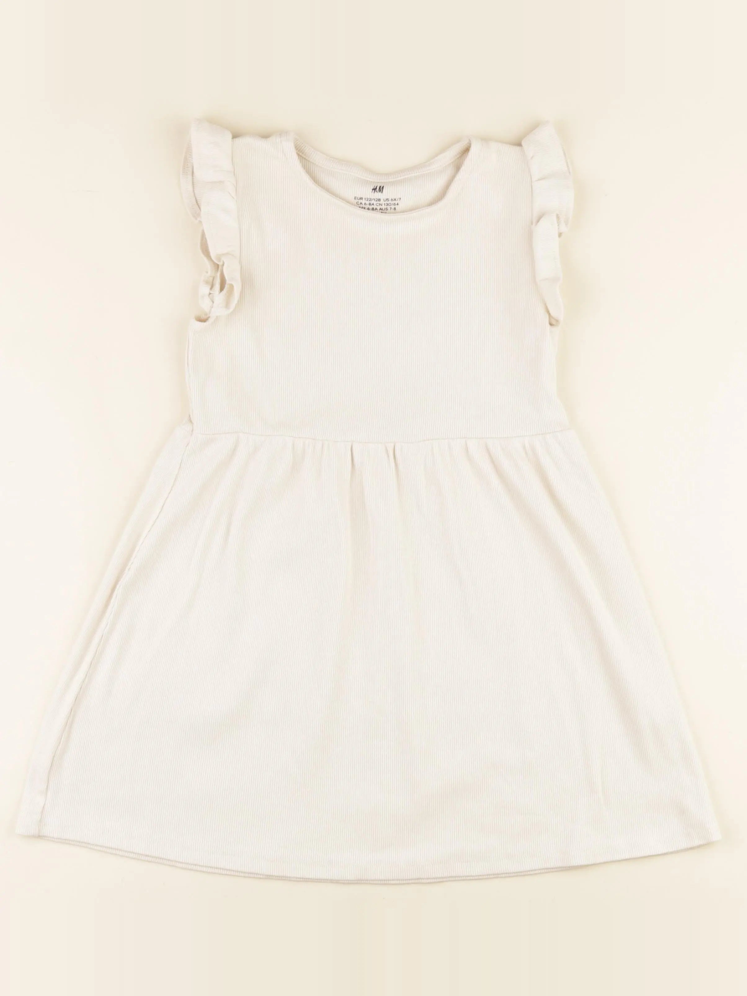H&M - robe beige - 6/8 ans