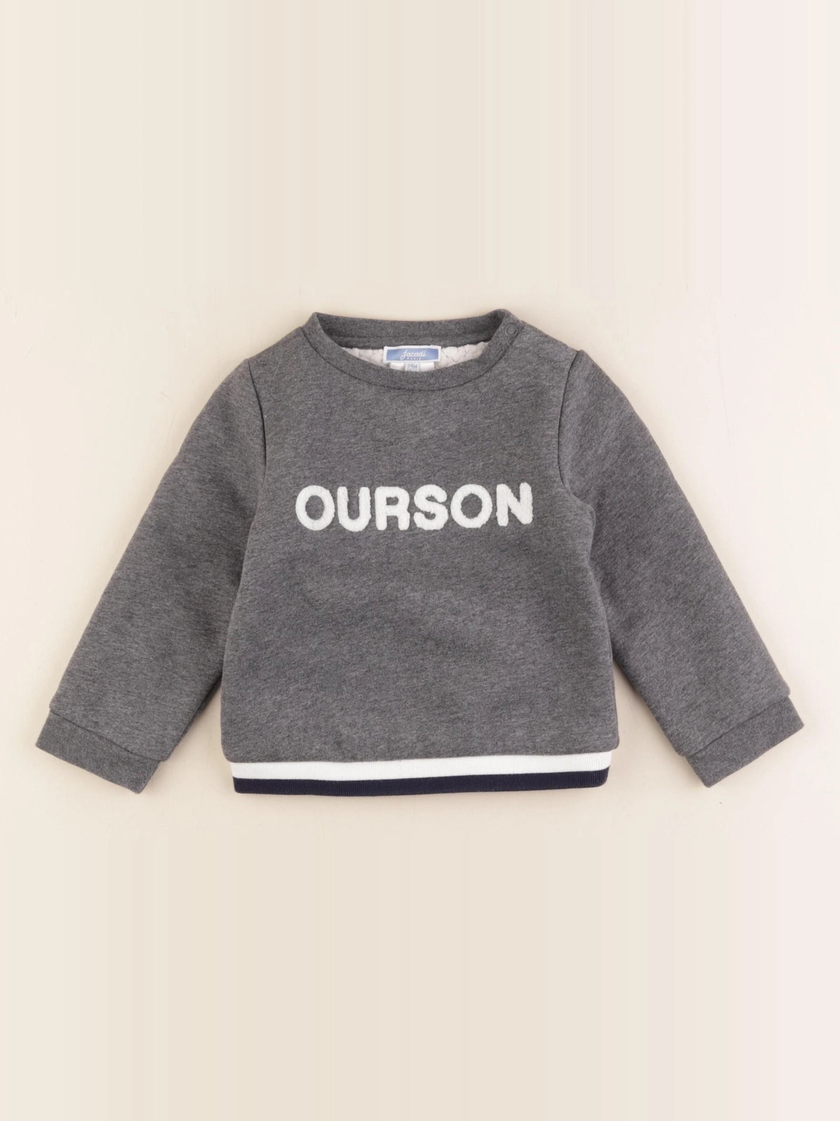 Jacadi - sweat gris - 24 mois