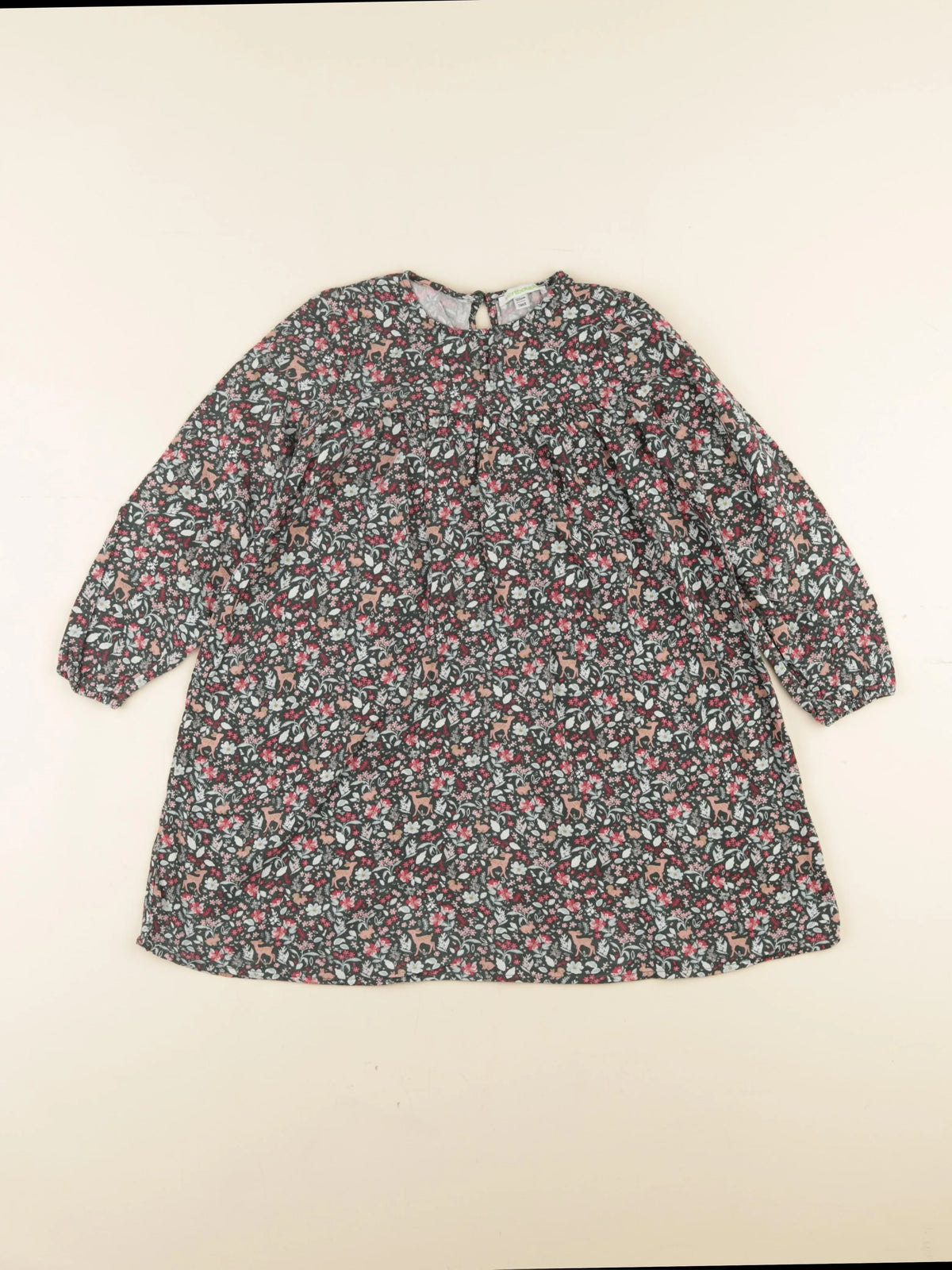 Vertbaudet - robe vert - 7 ans