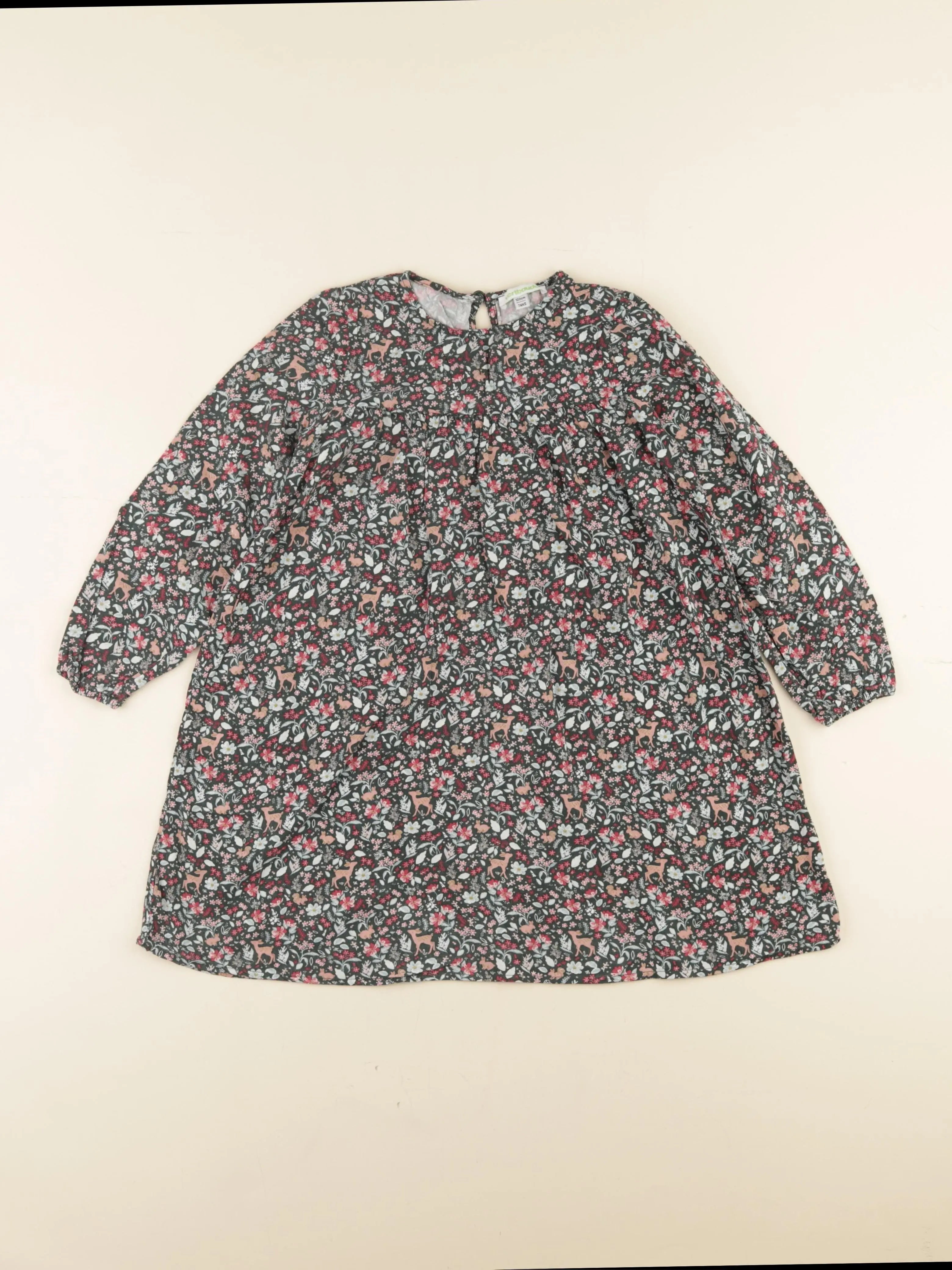 Vertbaudet - robe vert - 7 ans