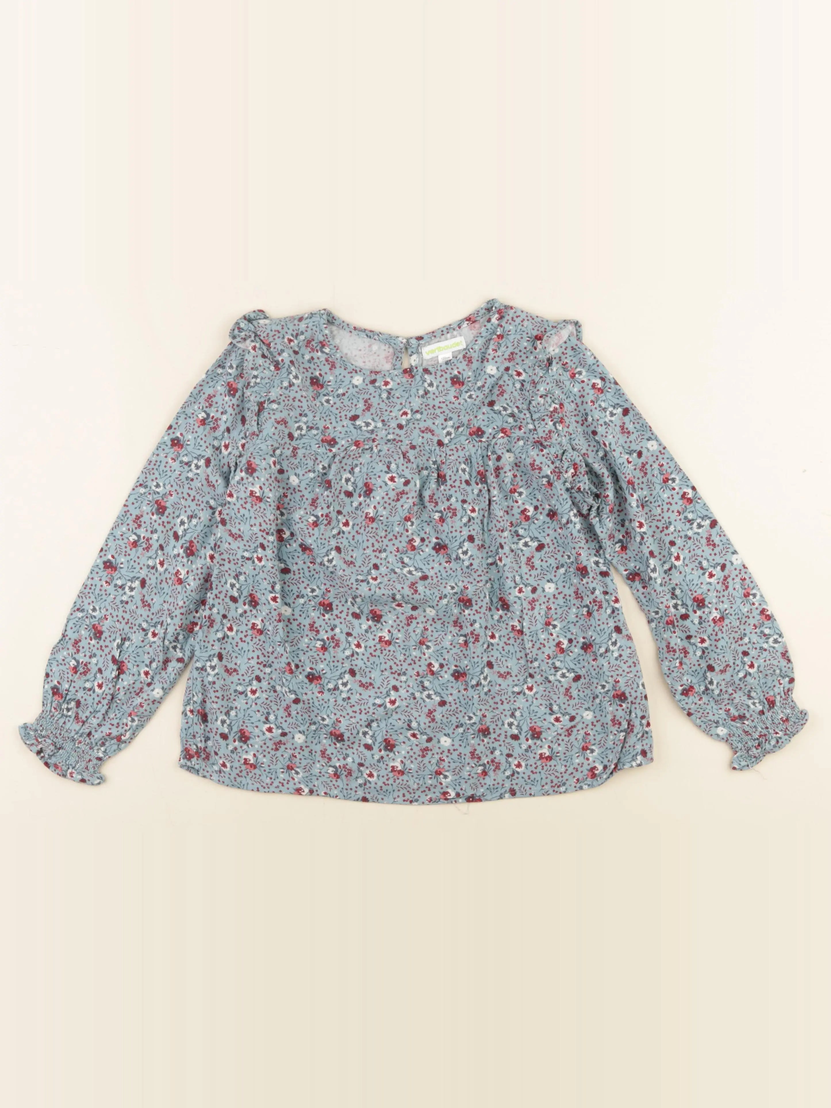 Vertbaudet - blouse bleu - 7 ans