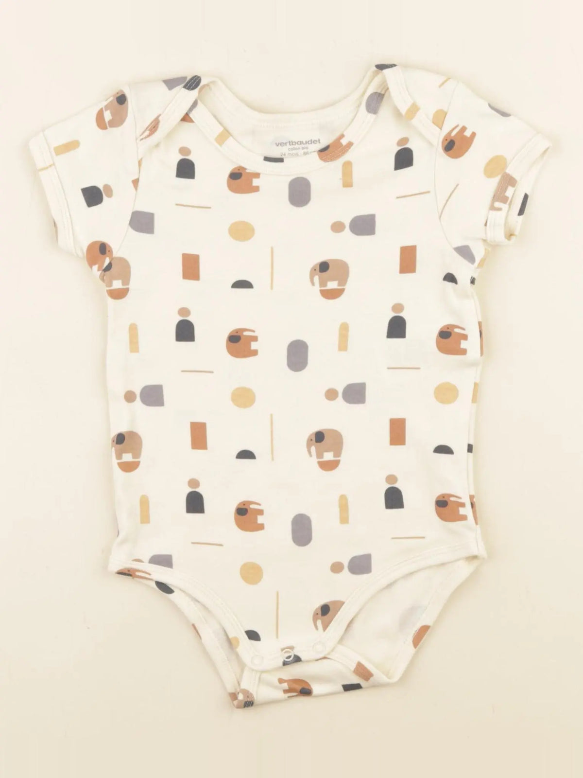Vertbaudet - body beige - 24 mois