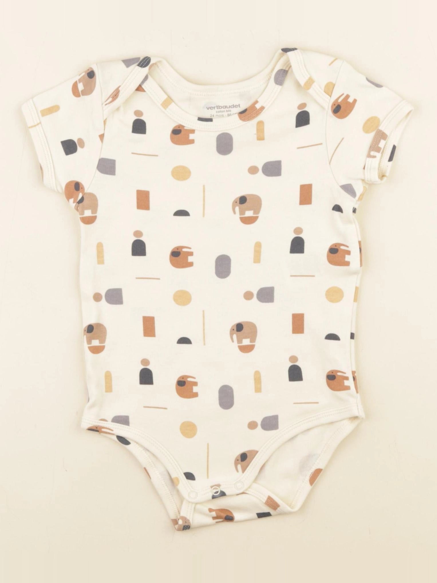 Vertbaudet - body beige - 24 mois