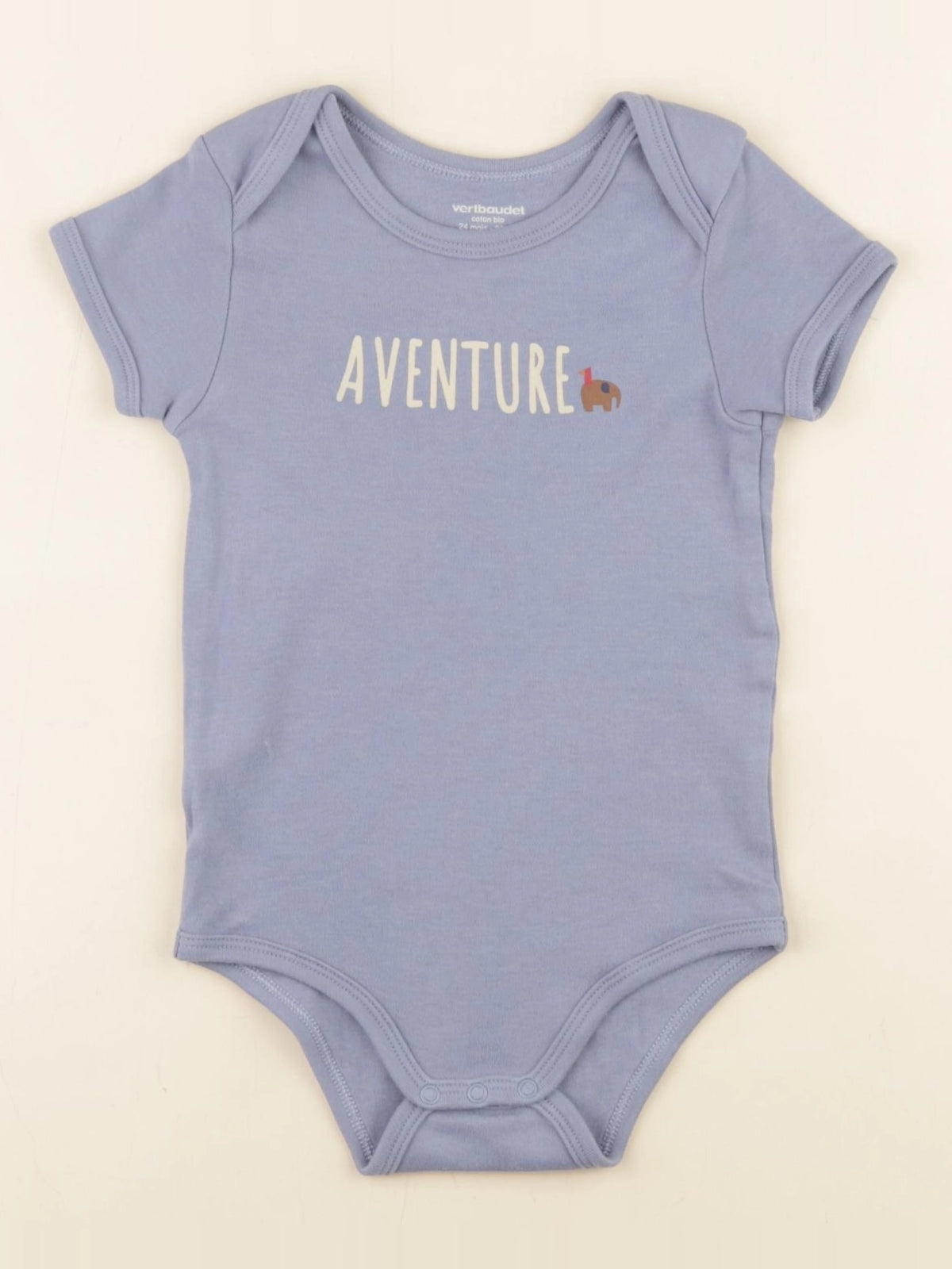 Vertbaudet - body bleu - 24 mois