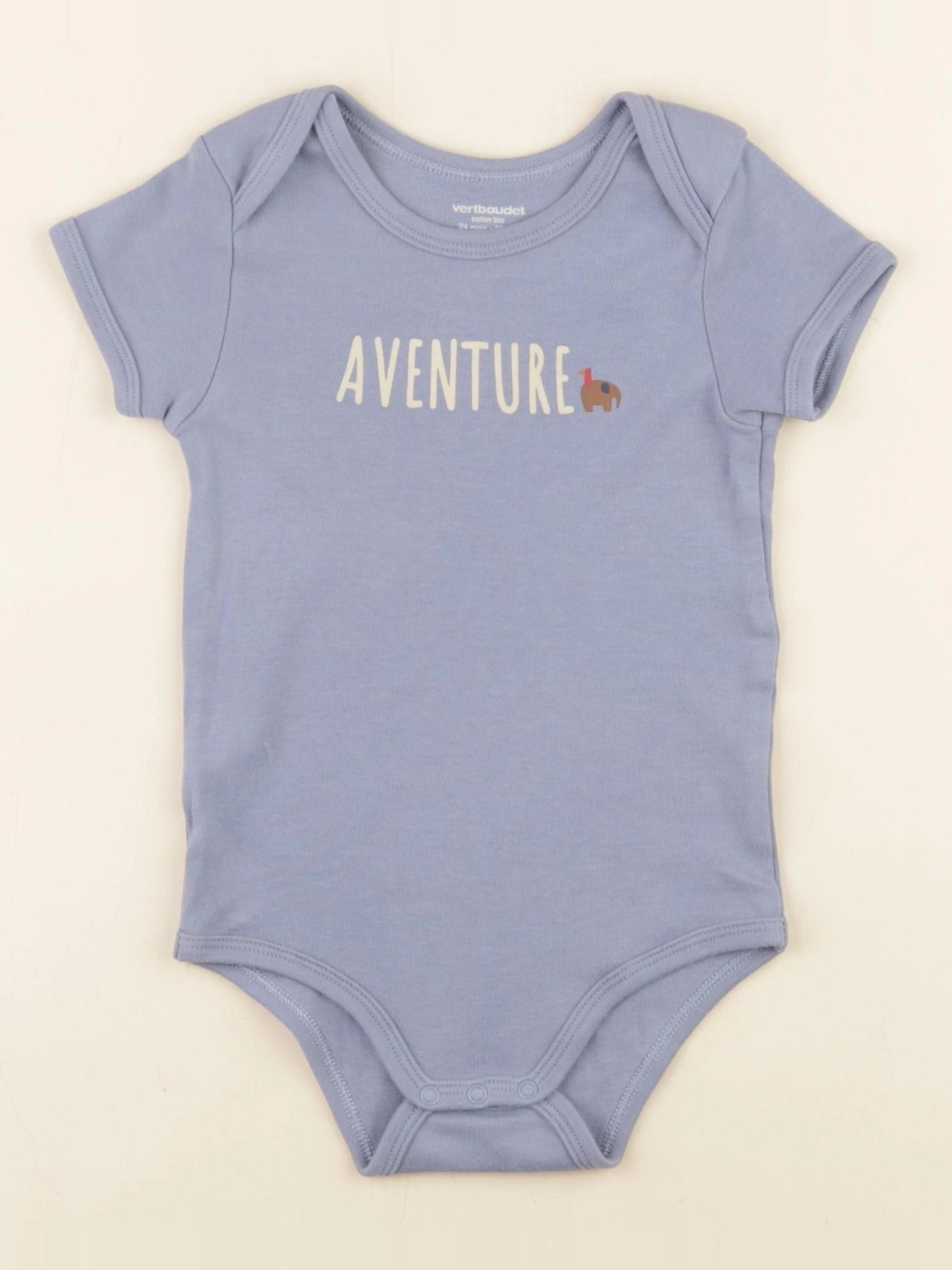 Vertbaudet - body bleu - 24 mois