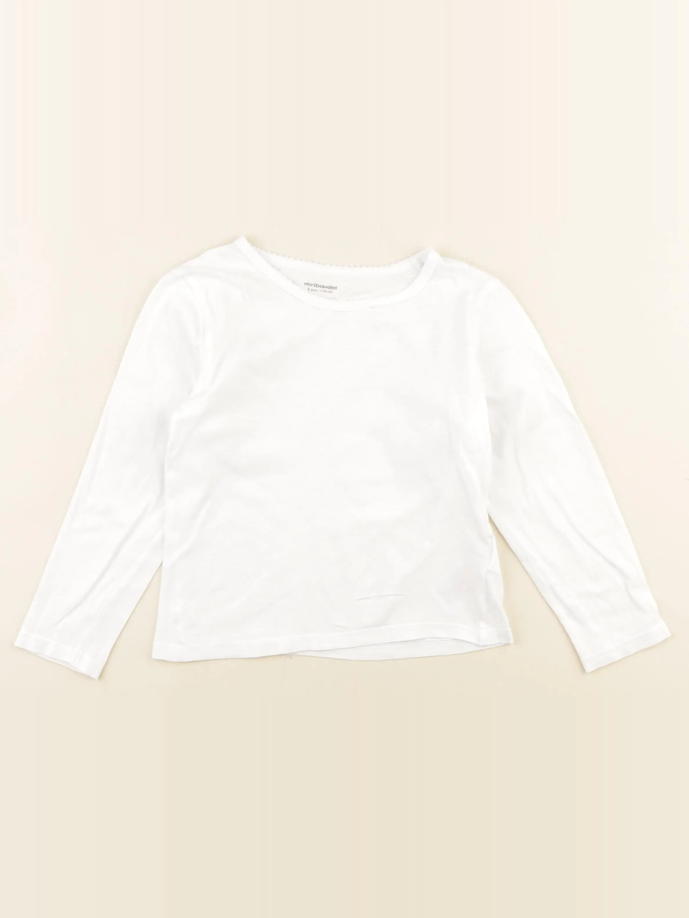 Vertbaudet - maillot de corps blanc - 6 ans