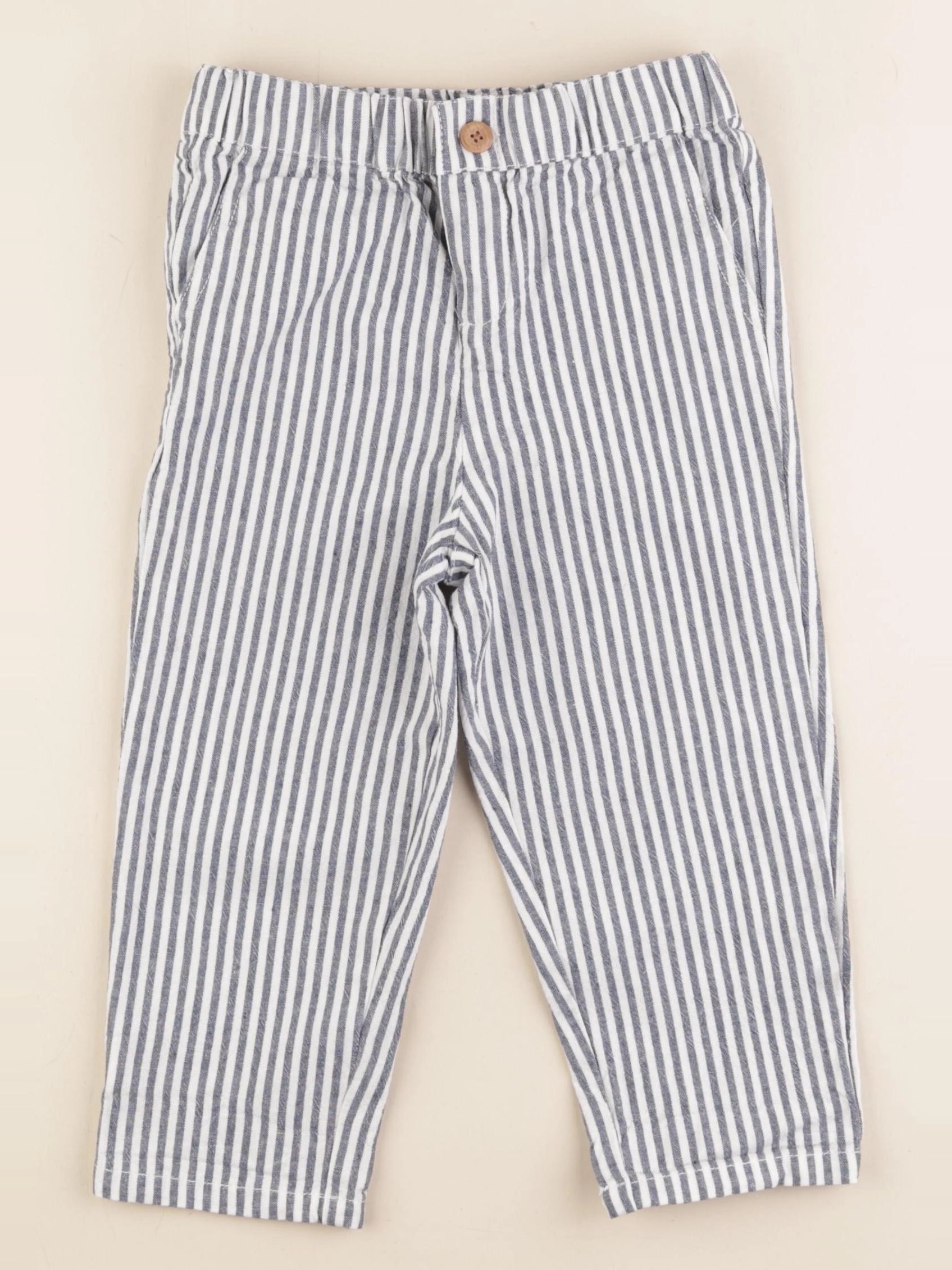 Monoprix - pantalon bleu - 3 ans