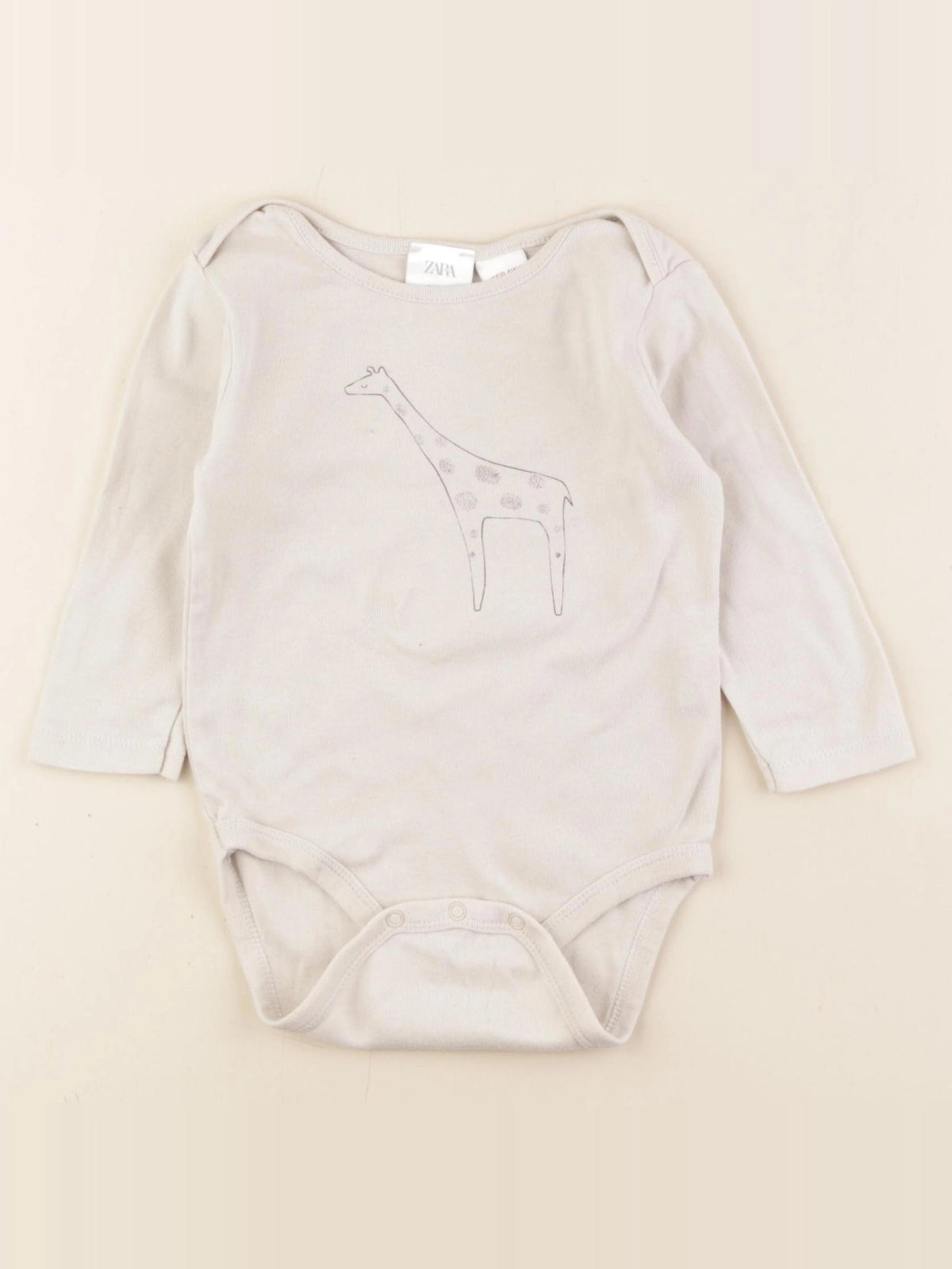 Zara - body beige - 9/12 mois