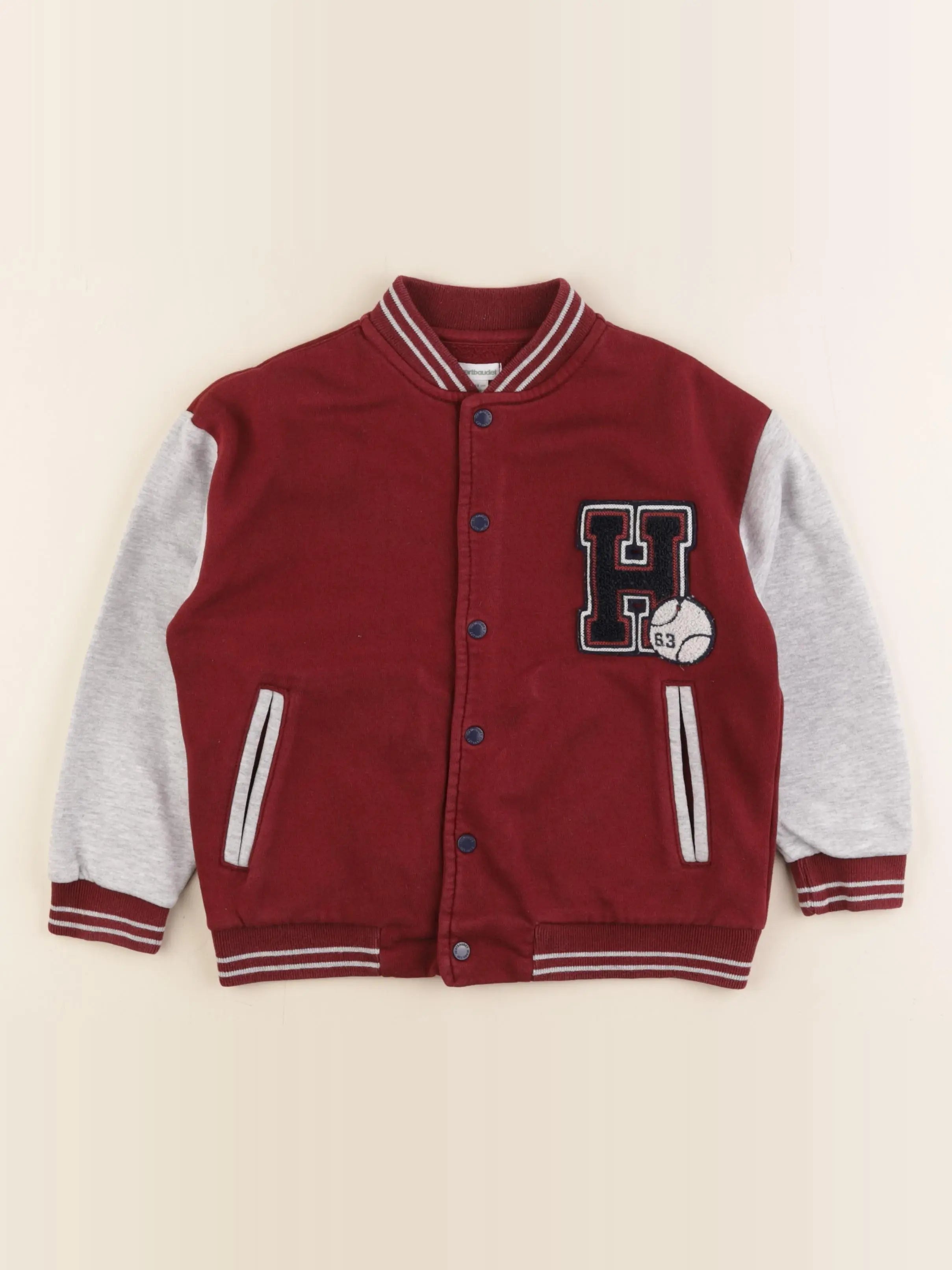 Vertbaudet - veste rouge - 6 ans