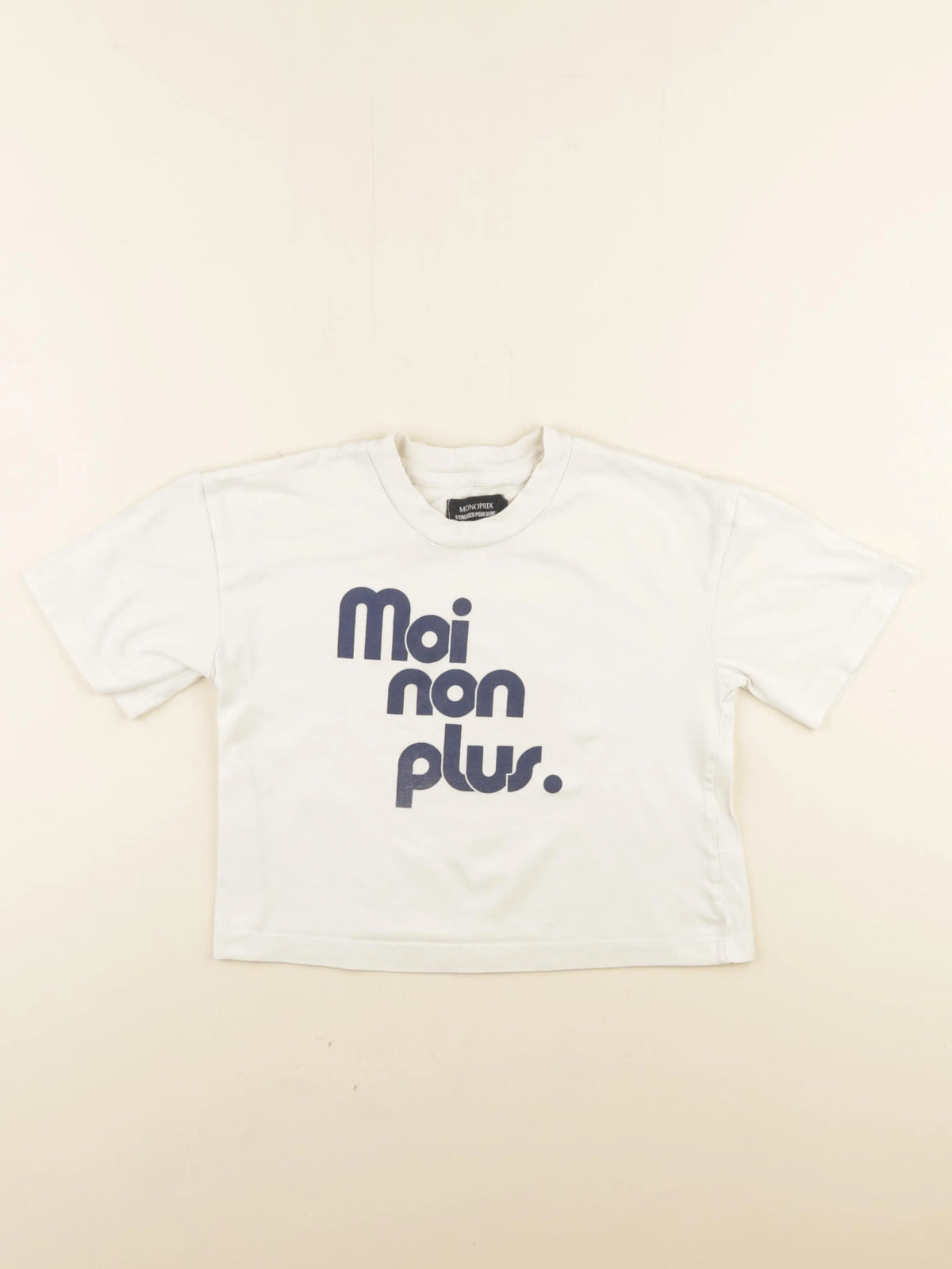 Monoprix - tee-shirt beige - 5 ans