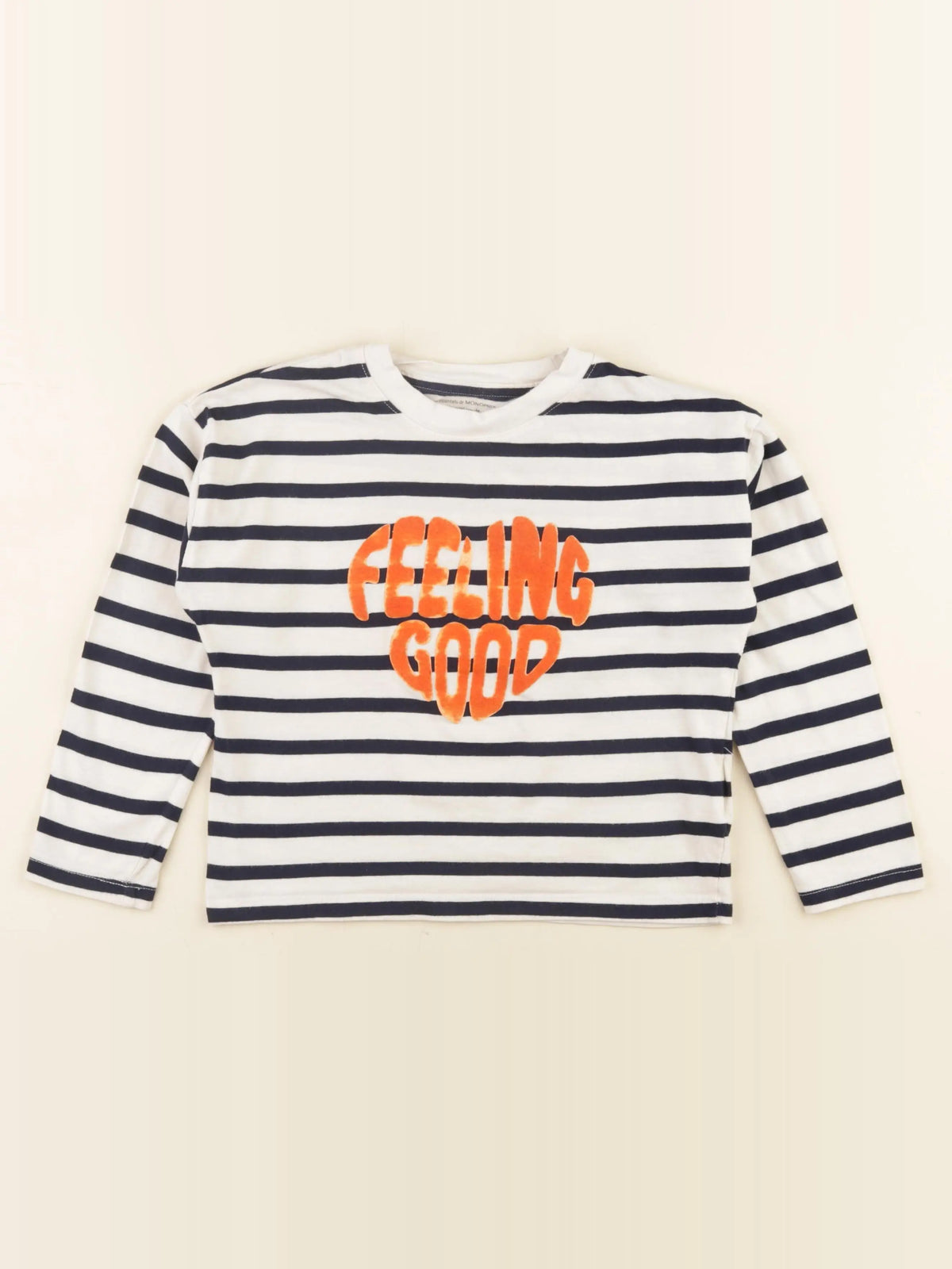 Monoprix - tee-shirt beige - 8 ans