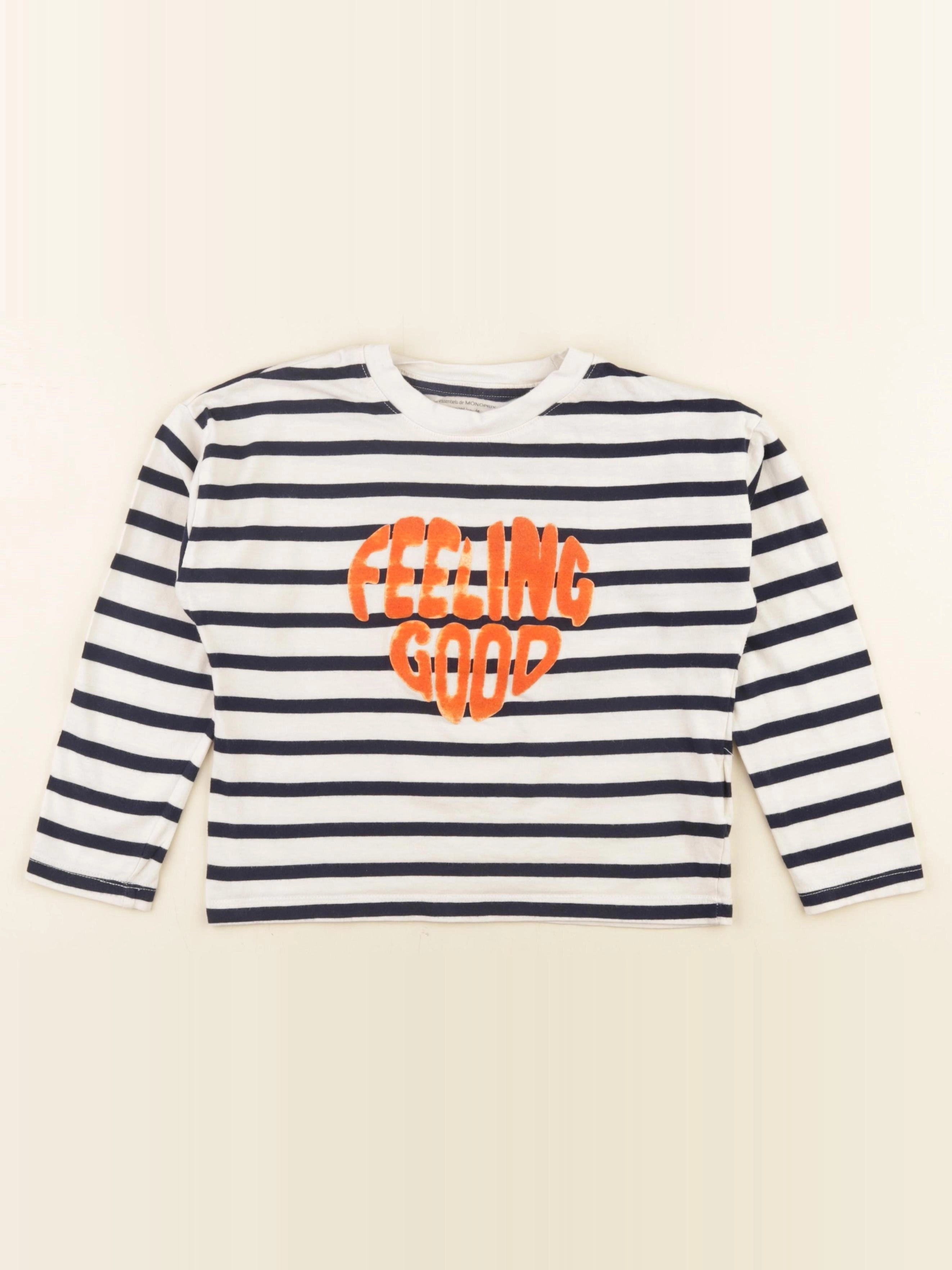 Monoprix - tee-shirt beige - 8 ans