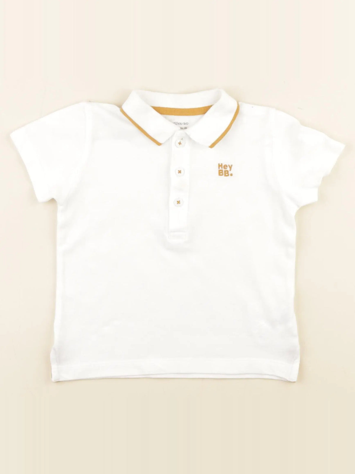 Boutchou - polo blanc - 24 mois