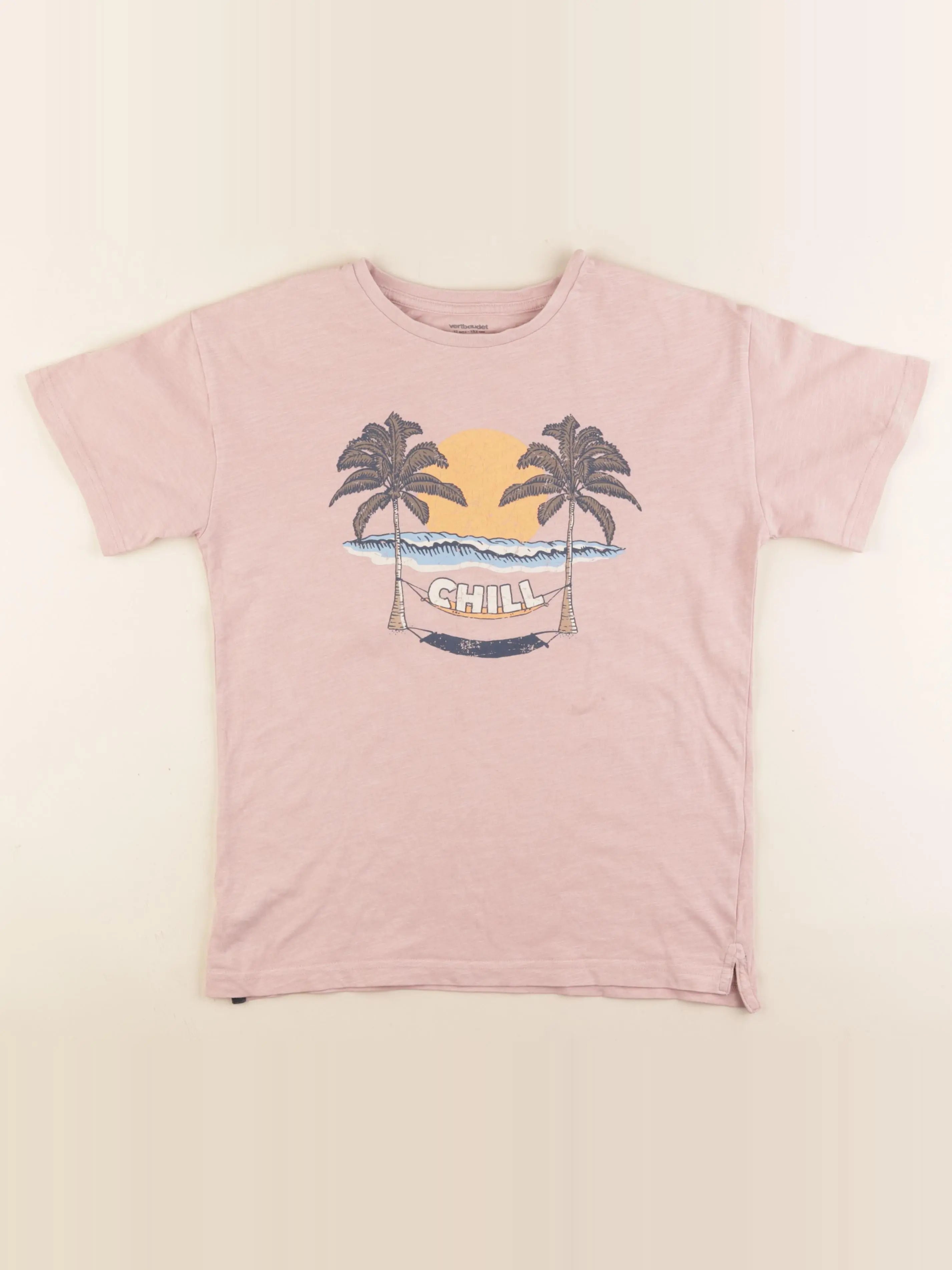 Vertbaudet - tee-shirt rose - 12 ans