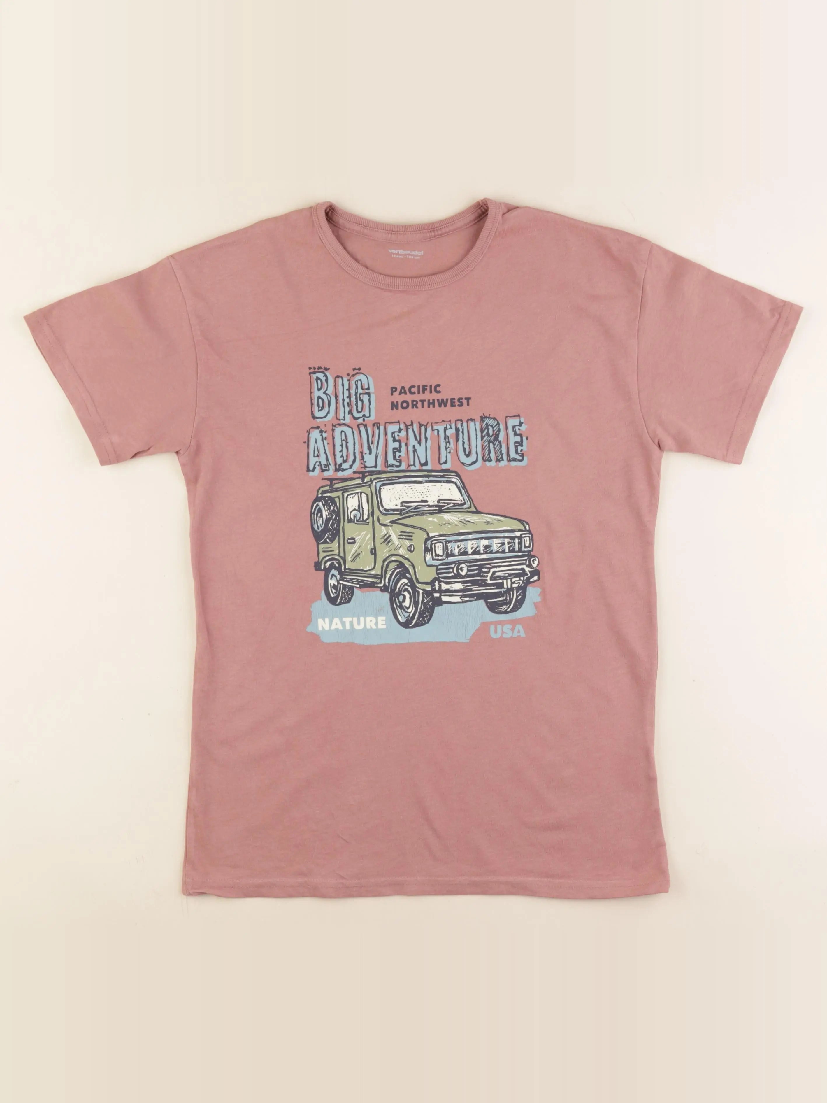 Vertbaudet - tee-shirt rose - 12 ans