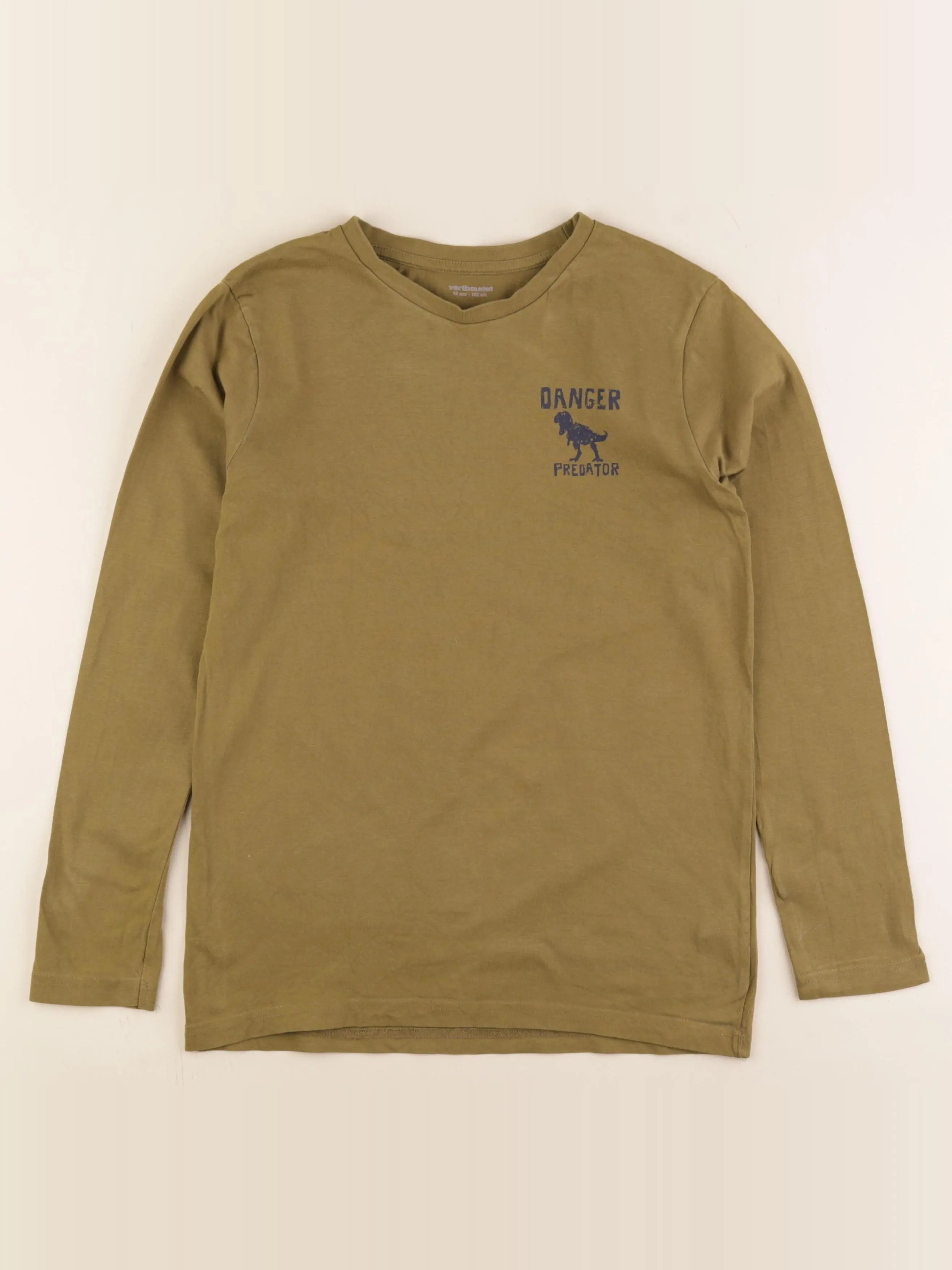 Vertbaudet - tee-shirt vert - 12 ans