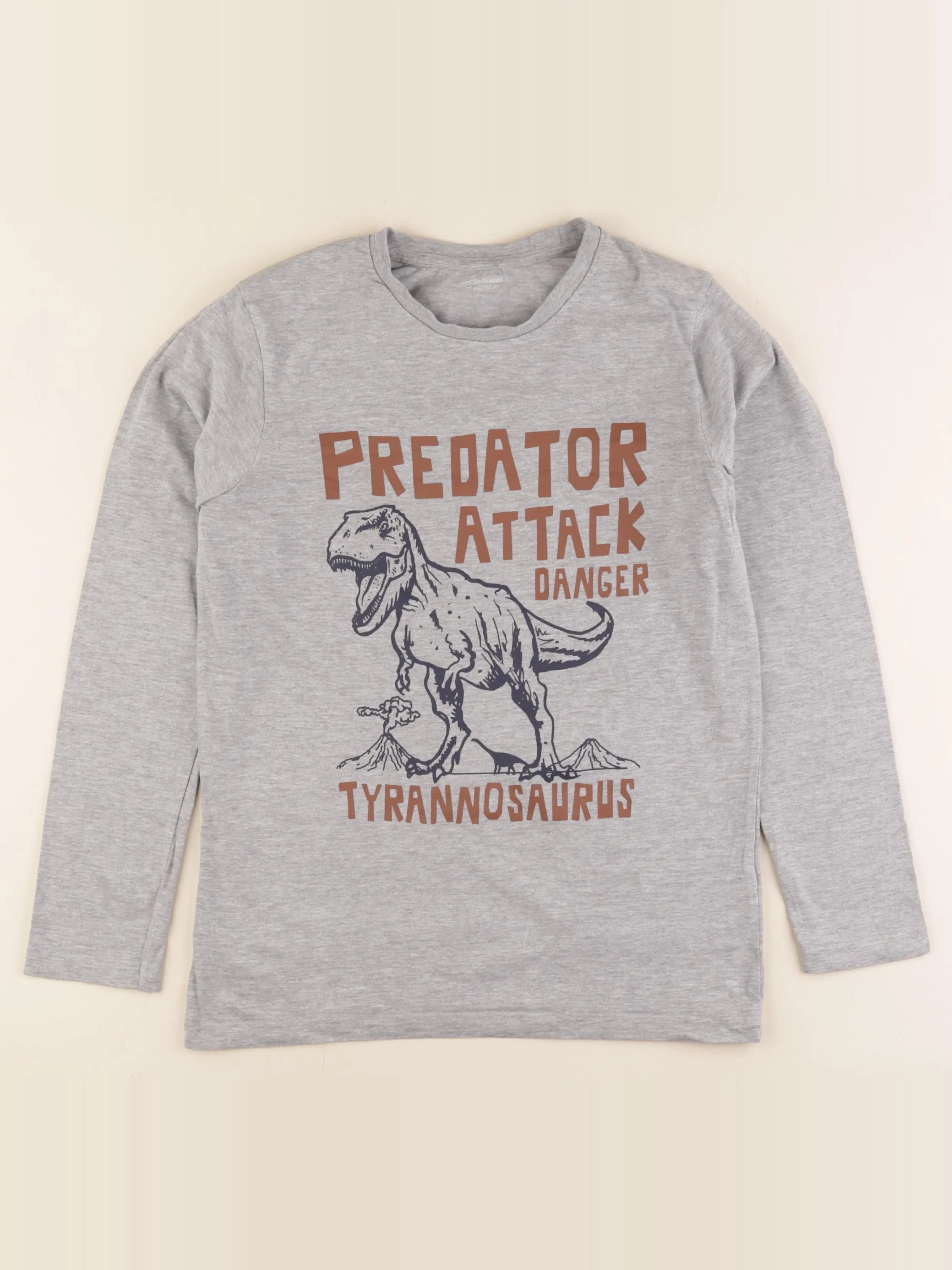 Vertbaudet - tee-shirt gris - 12 ans