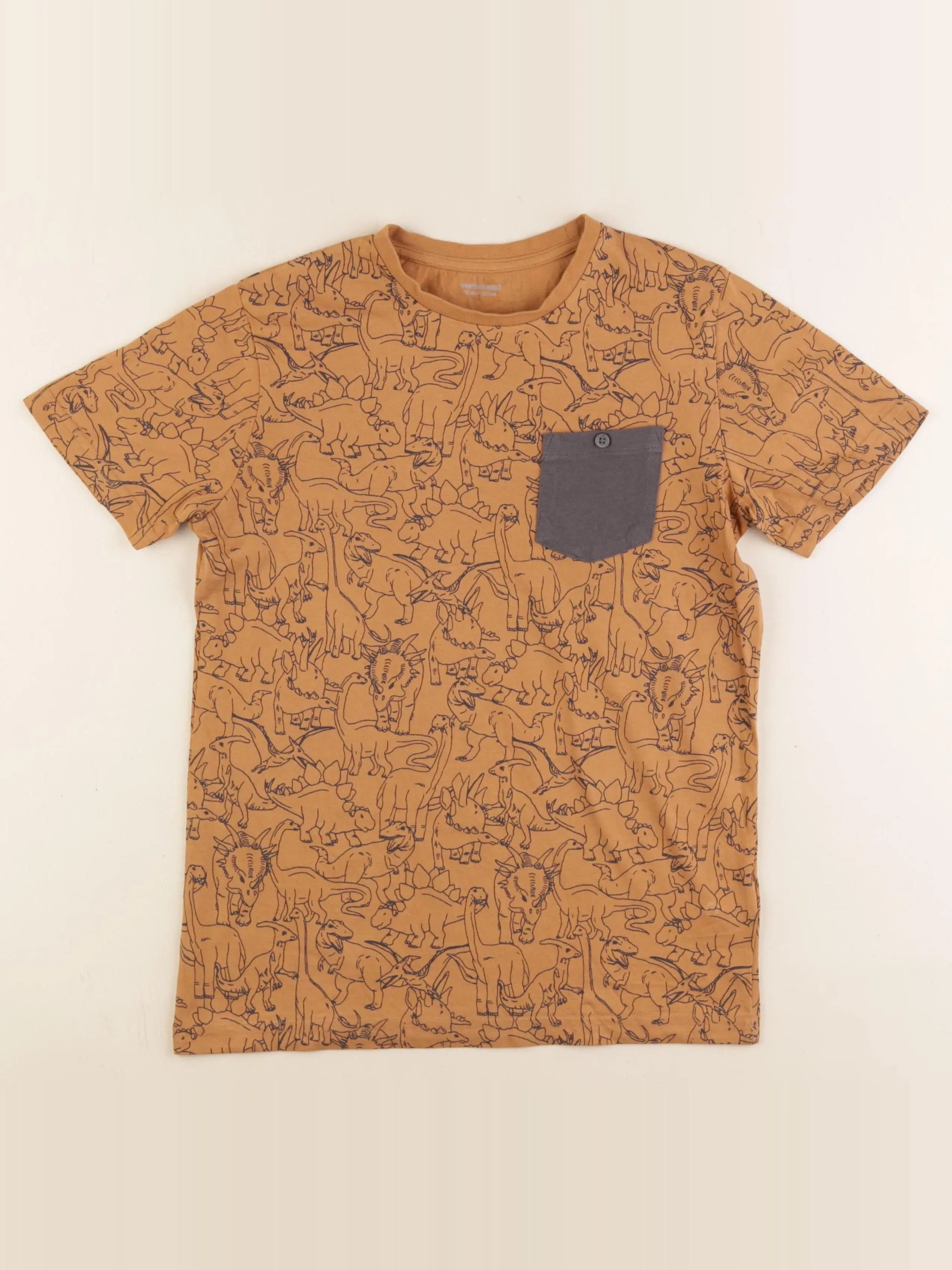 Vertbaudet - tee-shirt marron - 12 ans