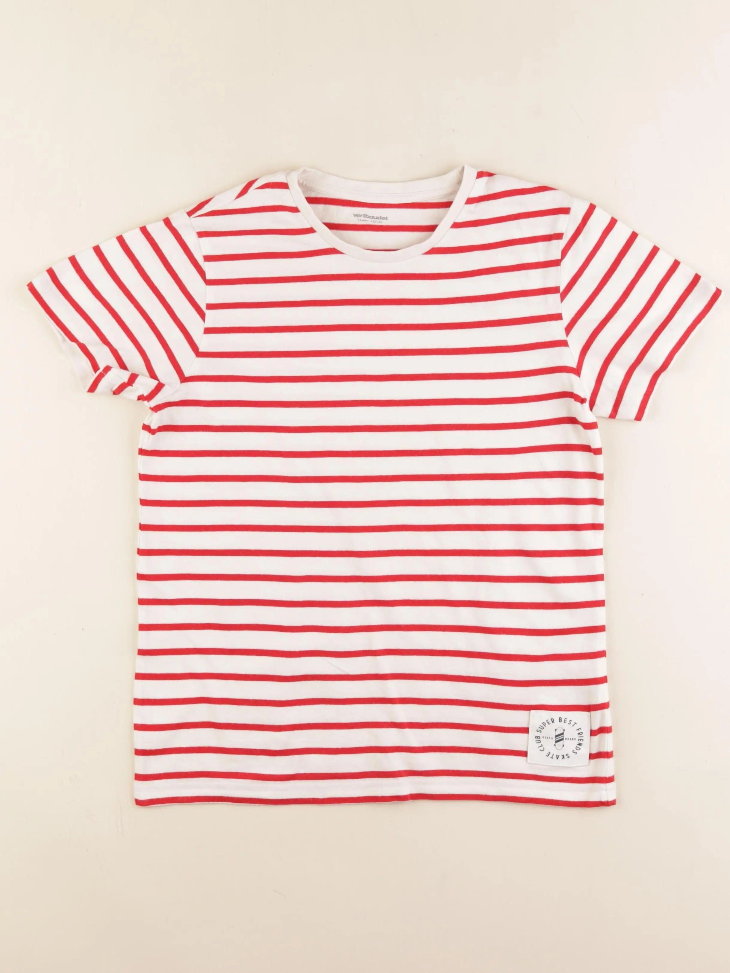 Vertbaudet - tee-shirt rouge - 12 ans