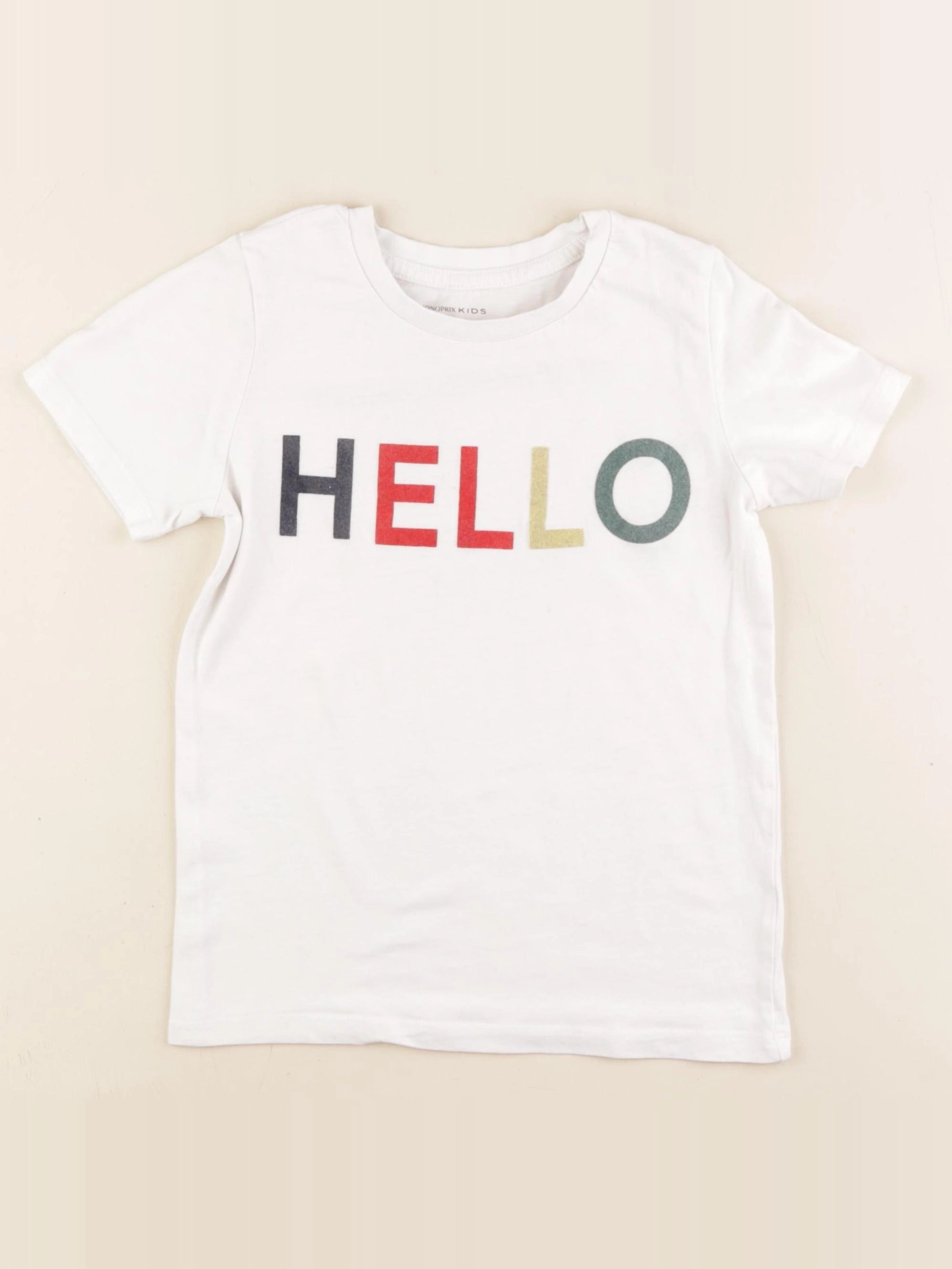 Monoprix - tee-shirt blanc - 6 ans