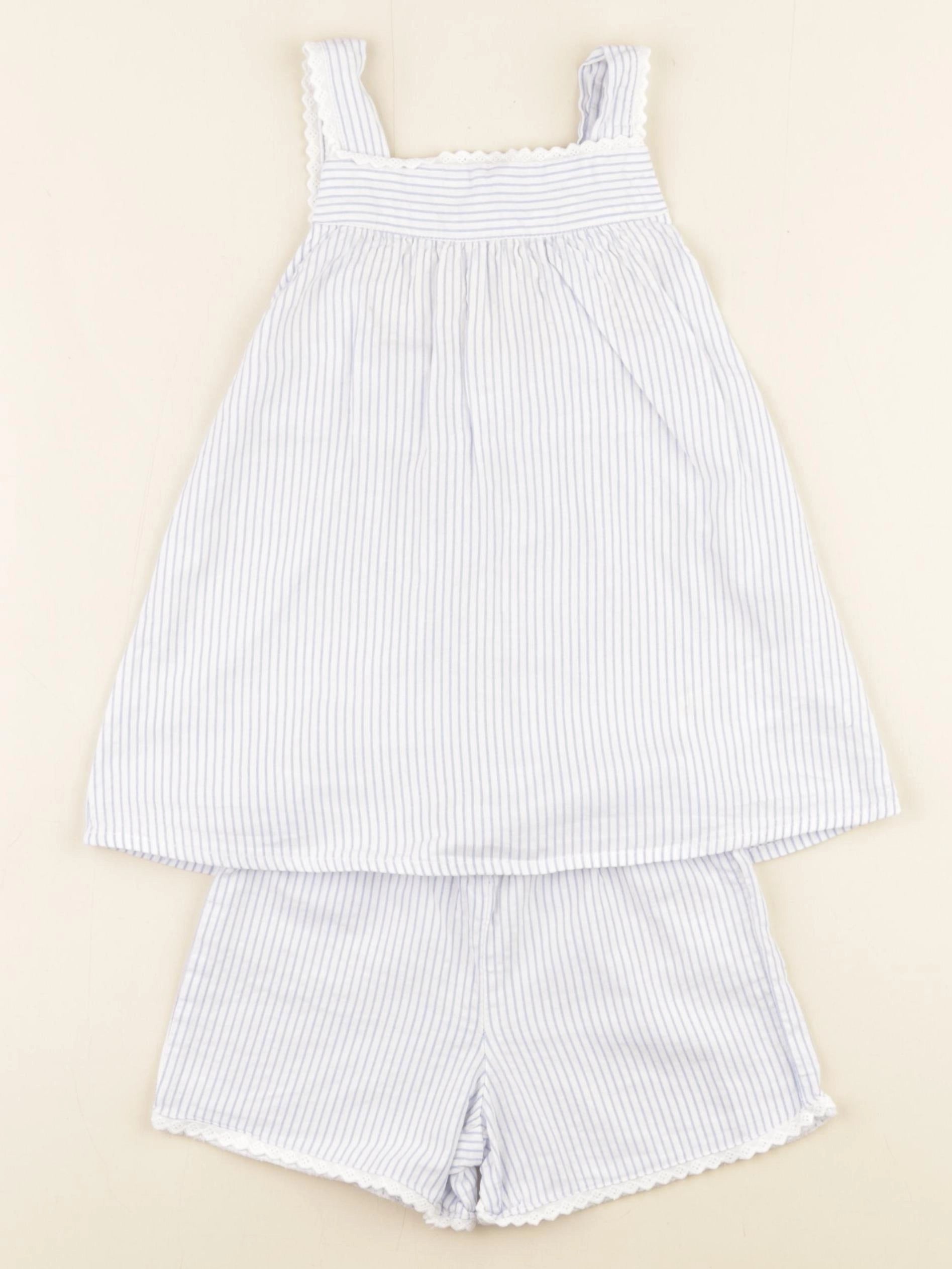 Vertbaudet - pyjama coton bleu - 4 ans