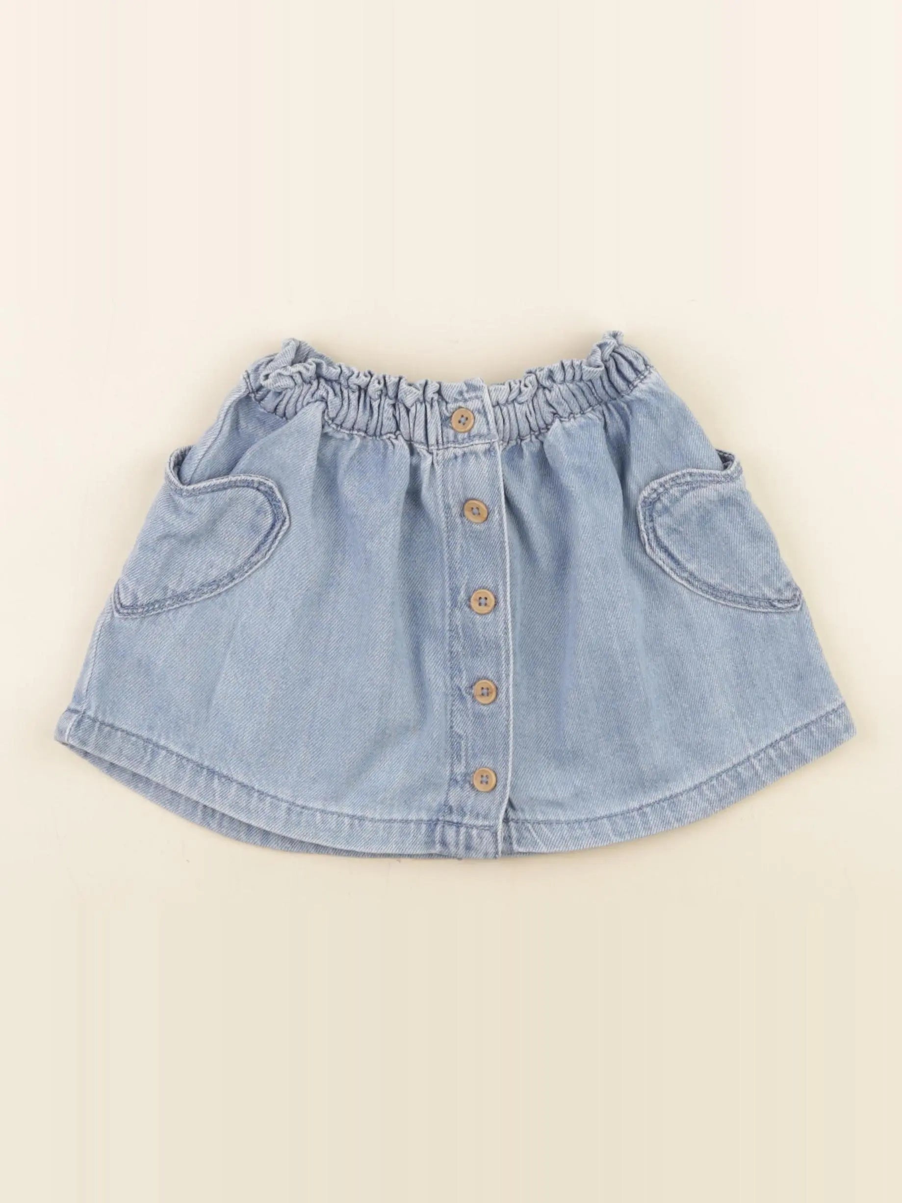 Vertbaudet - jupe bleu - 2 ans