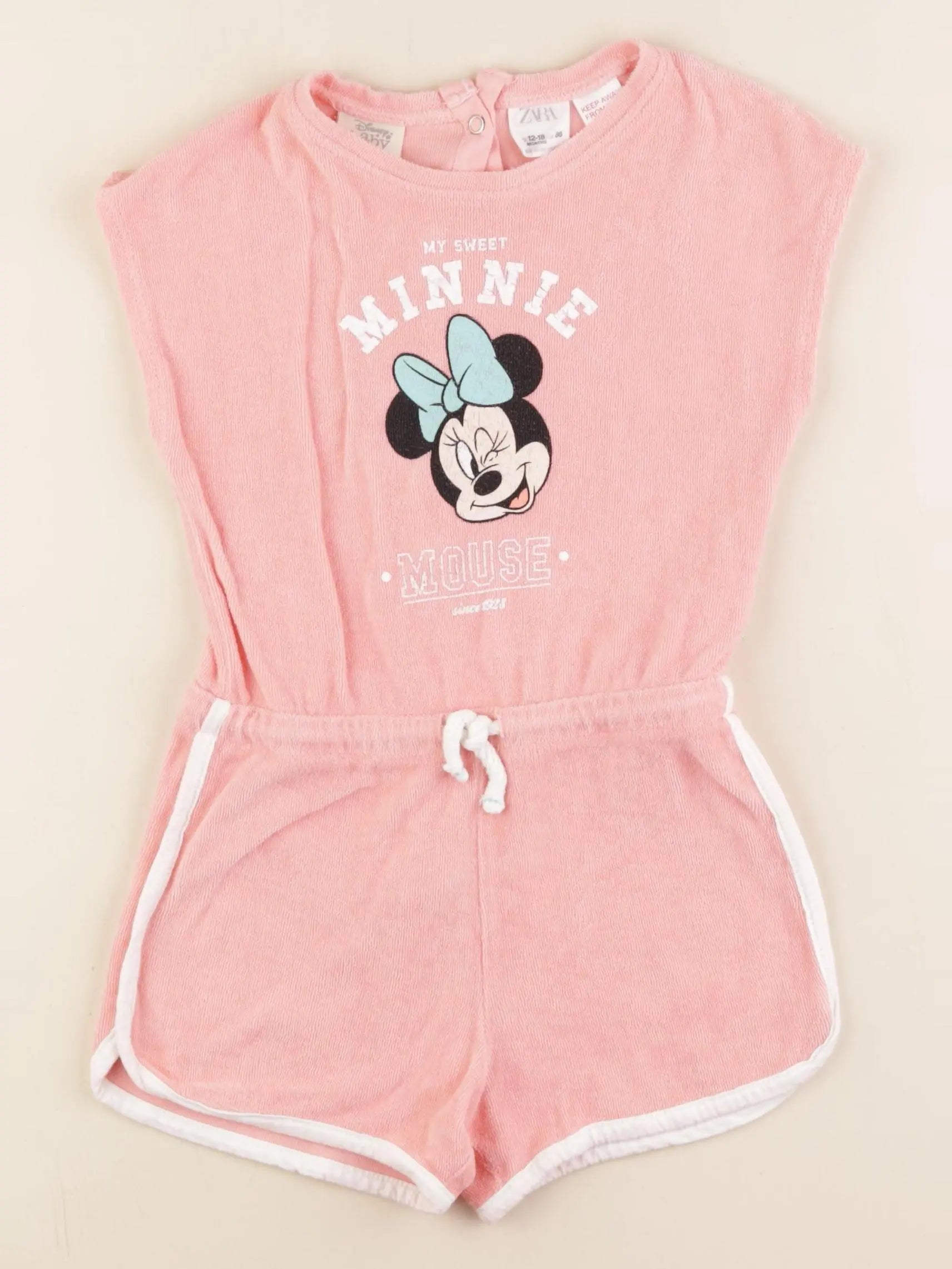 Zara - combinaison rose - 12/18 mois