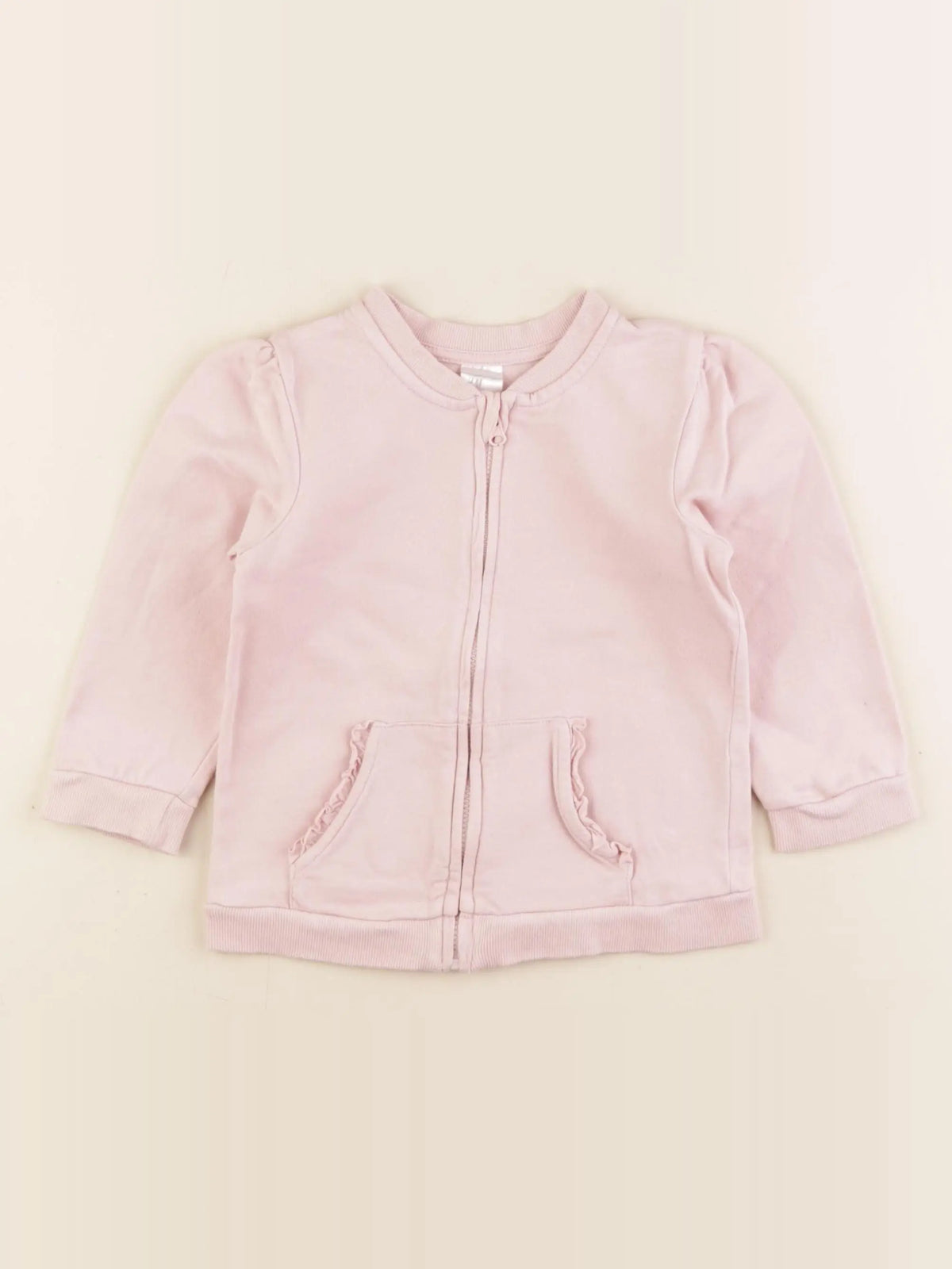 H&M - sweat rose - 12/18 mois