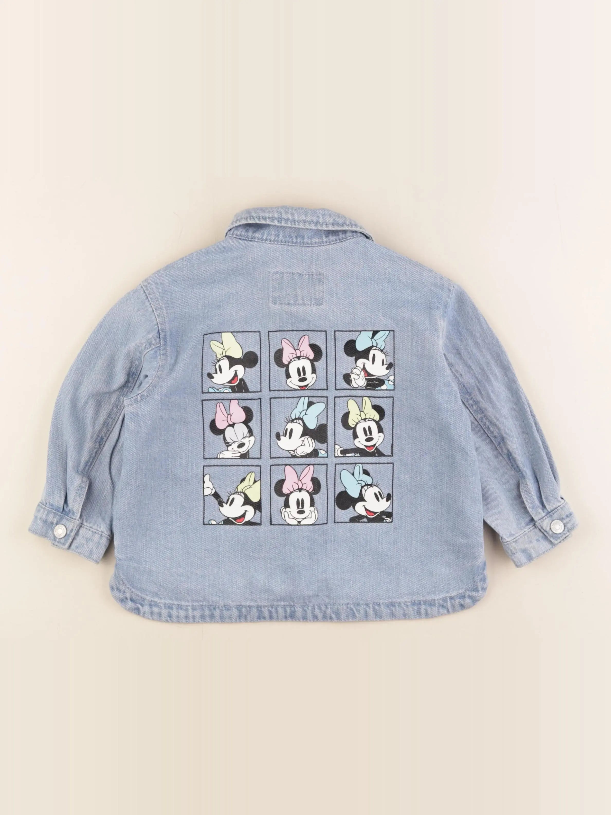 Zara - chemise imprimé au dos bleu - 18/24 mois