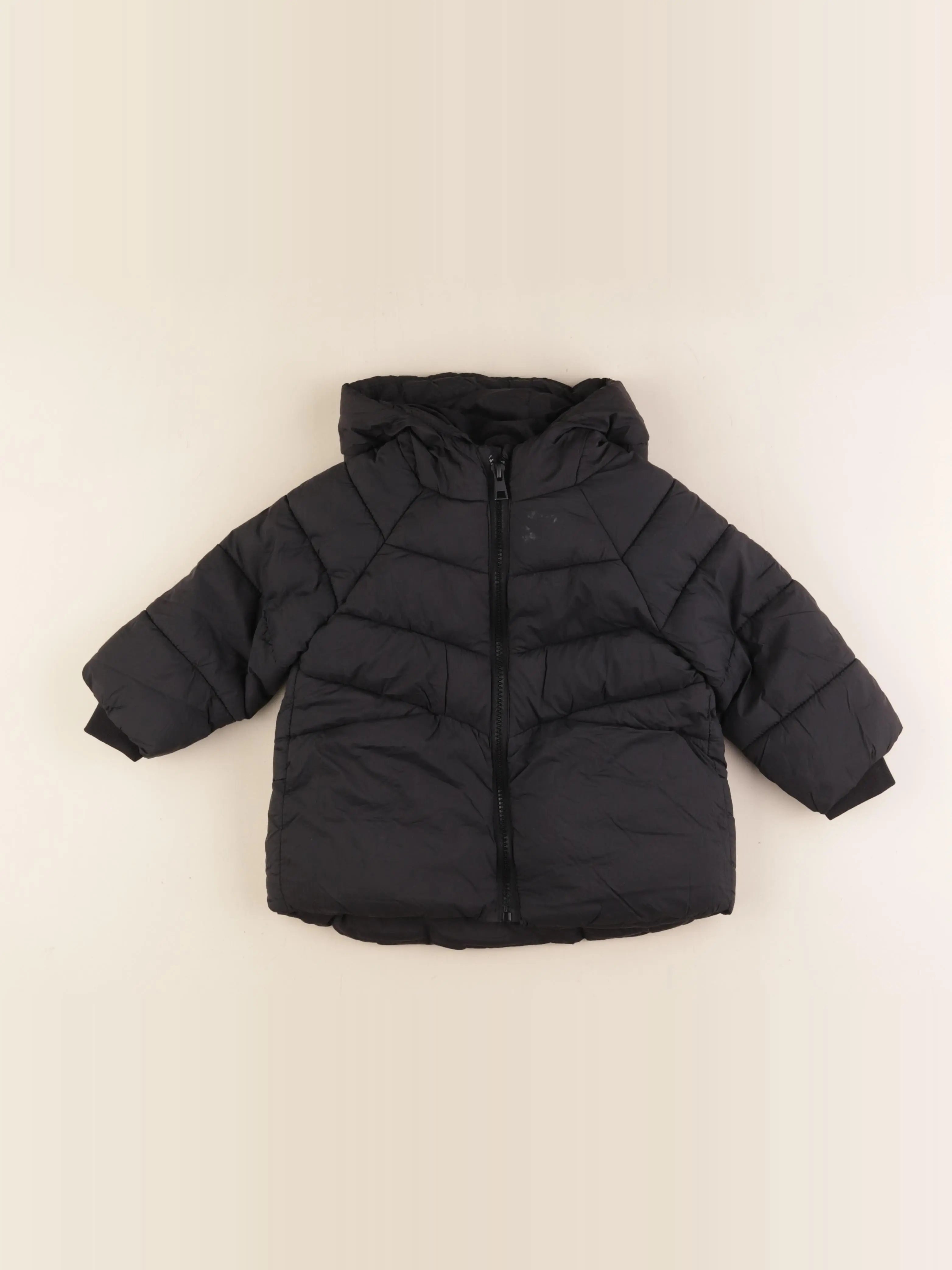 Zara - doudoune noir - 18/24 mois