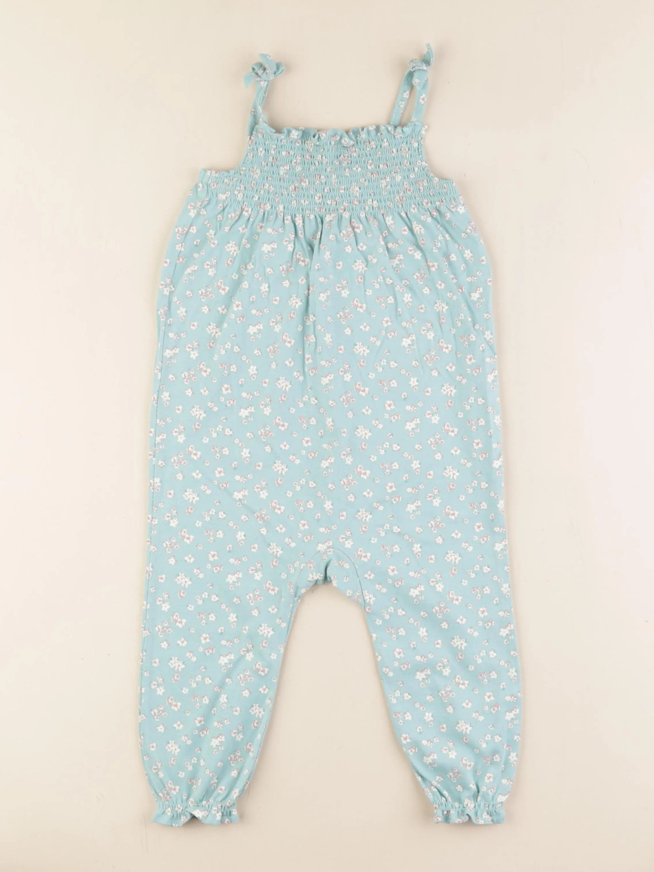 H&M - combinaison vert - 9/12 mois