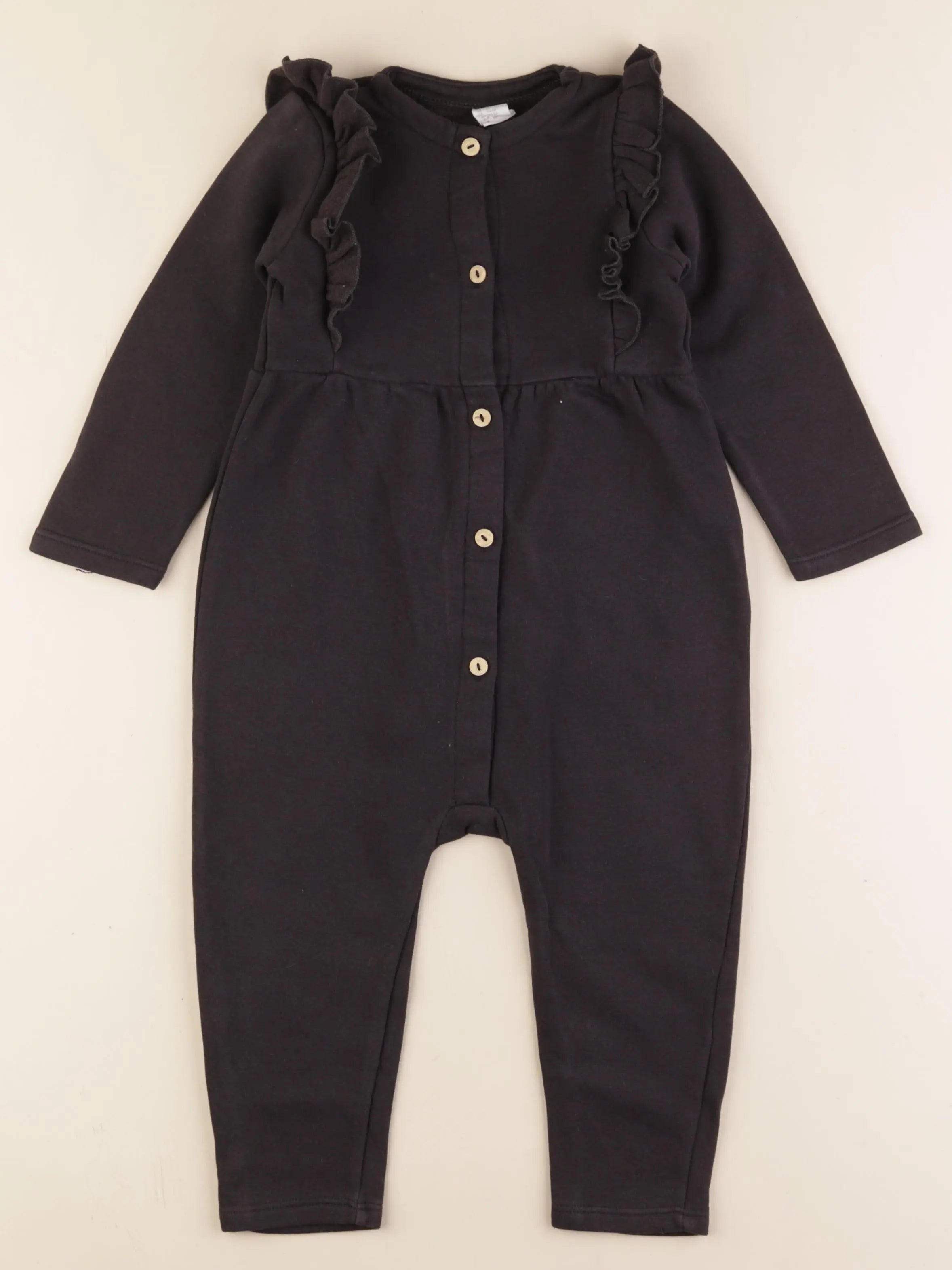 H&M - combinaison noir - 18/24 mois