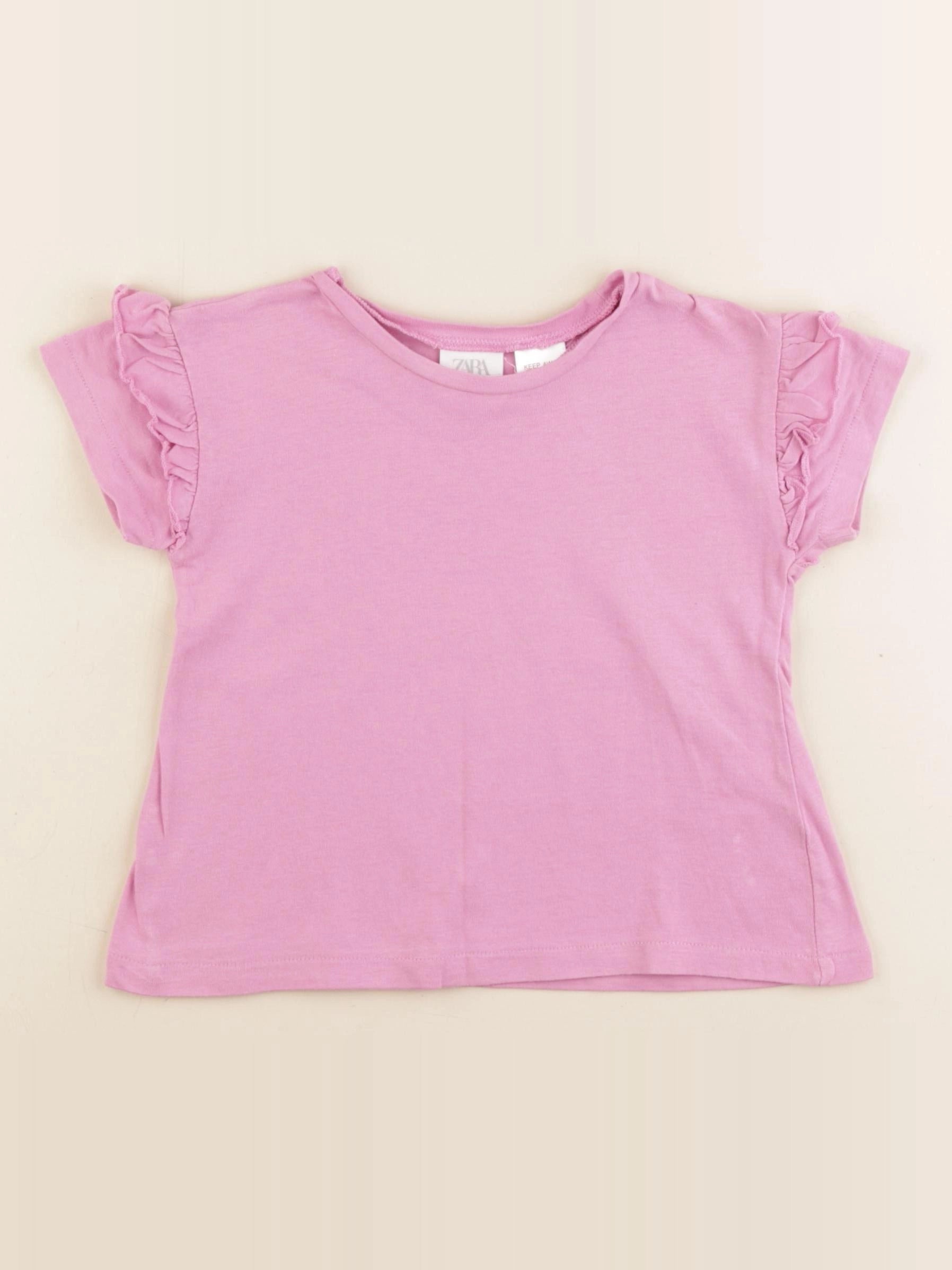 Zara - tee-shirt rose - 18/24 mois