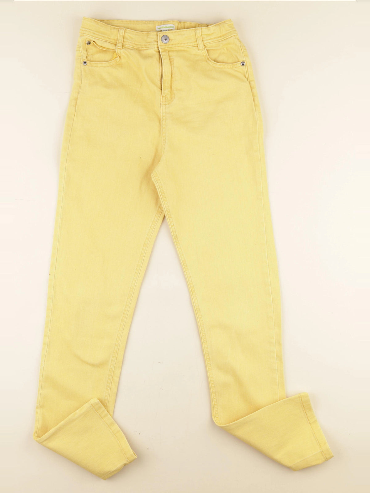 Vertbaudet - jean jaune - 13 ans