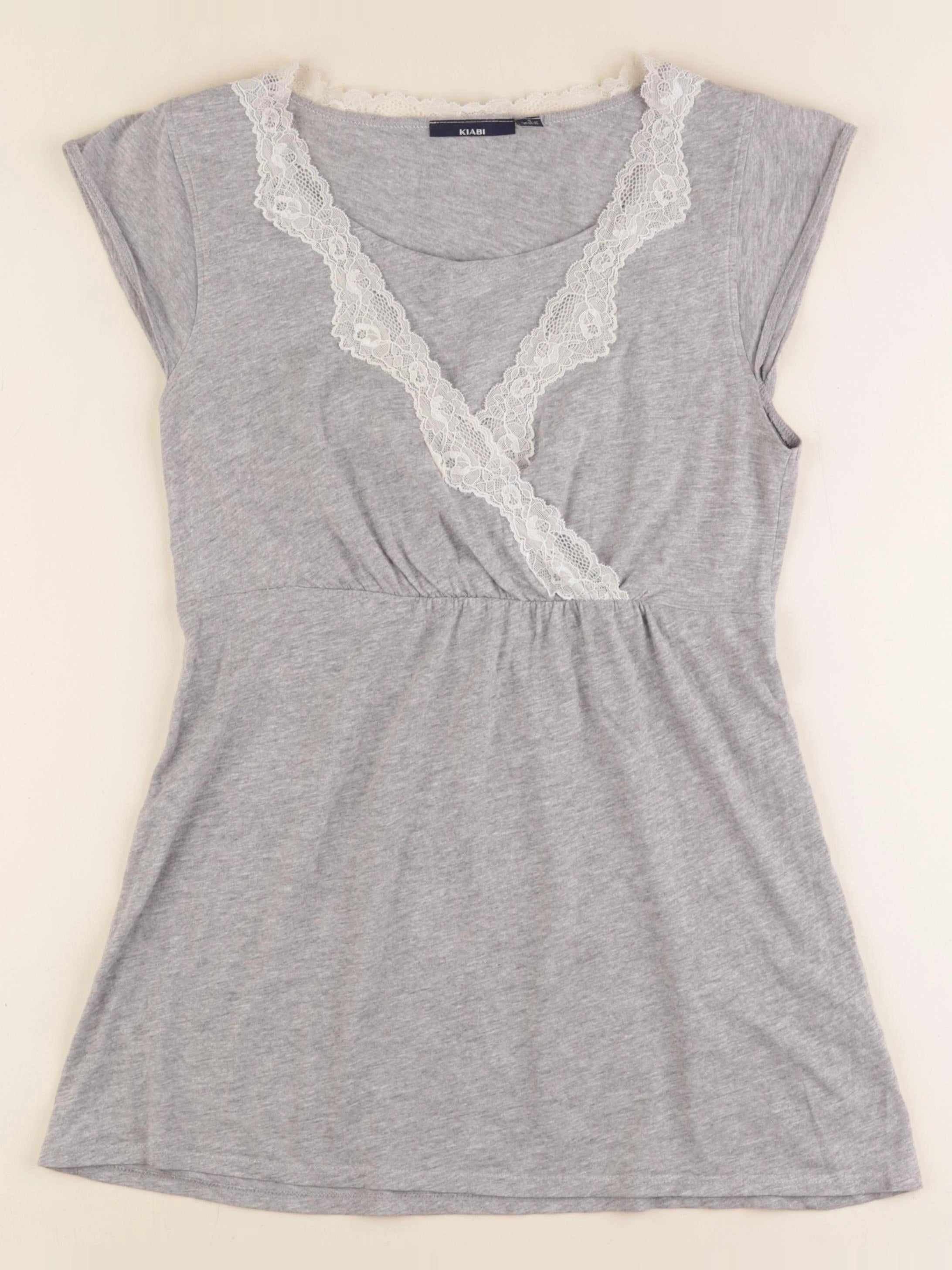 Kiabi - tee-shirt allaitement, grossesse gris - s
