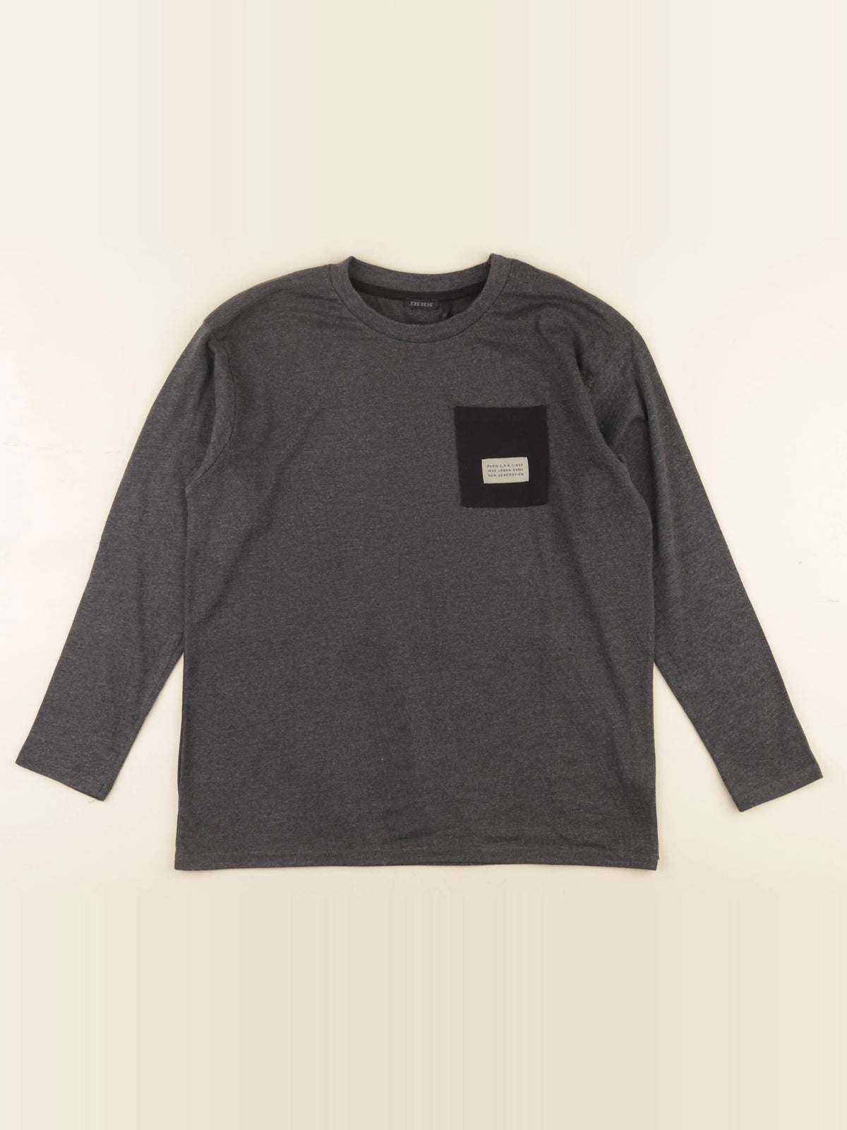 IKKS - tee-shirt imprimé au dos gris - 12 ans