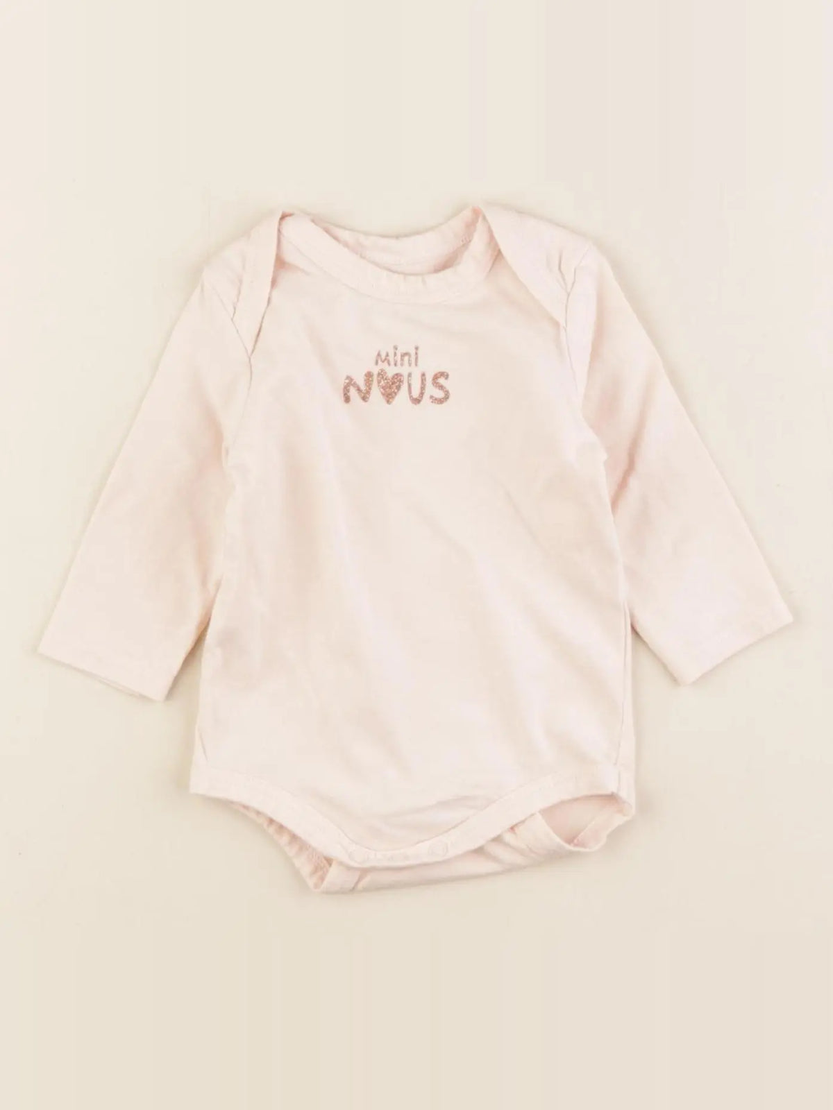 Tape à l'oeil - body rose - 3 mois