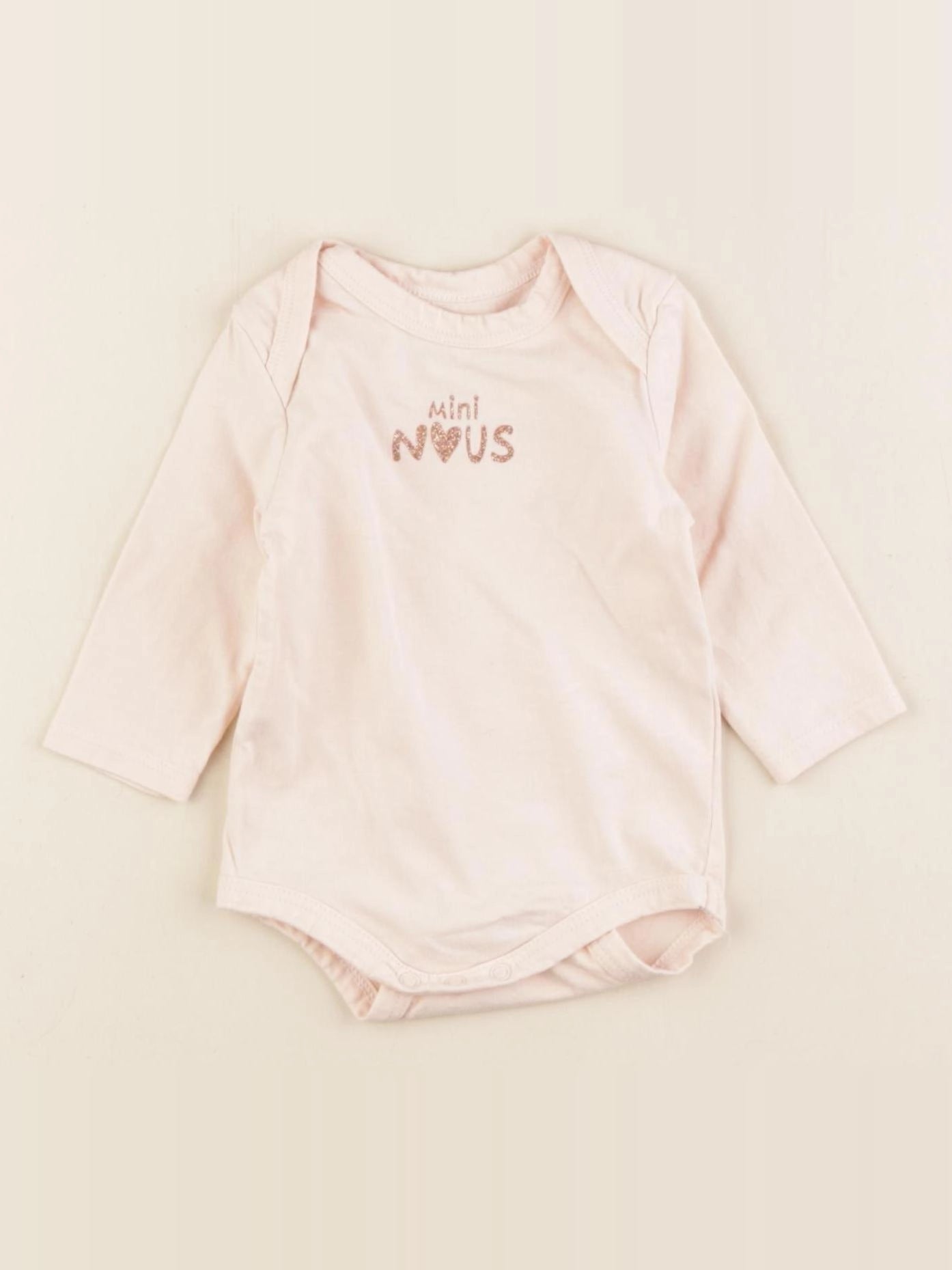 Tape à l'oeil - body rose - 3 mois