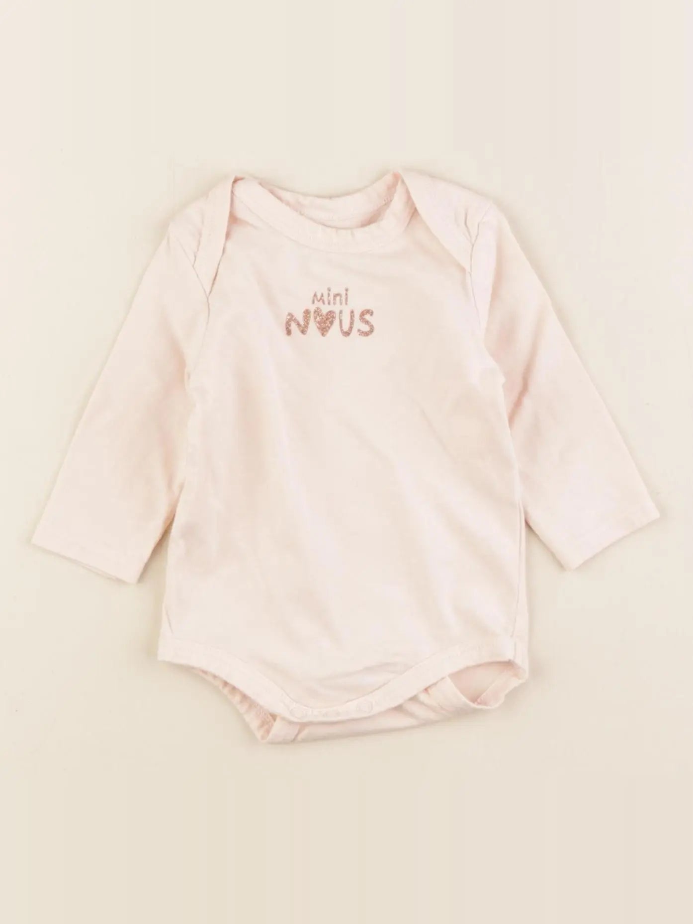 Tape à l'oeil - body rose - 3 mois