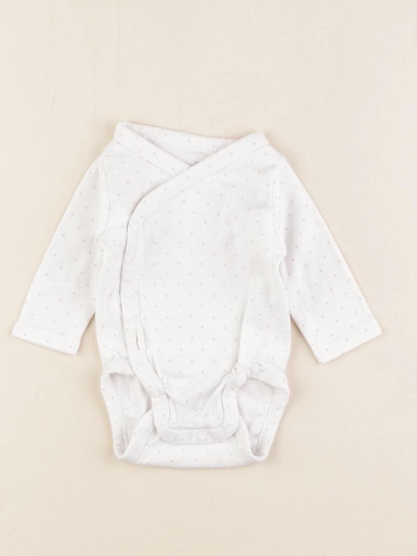 H&M - body blanc - 0/1 mois