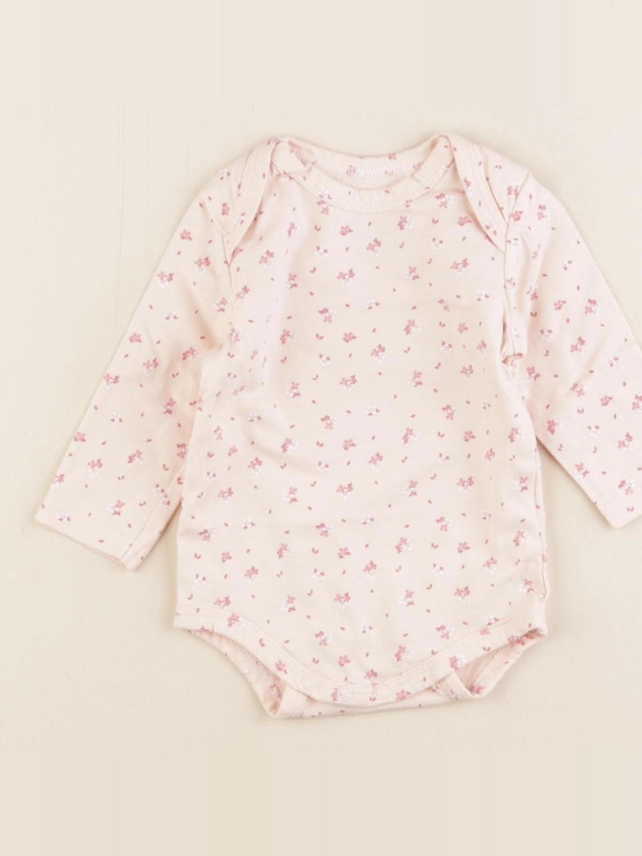 Tape à l'oeil - body rose - 3 mois