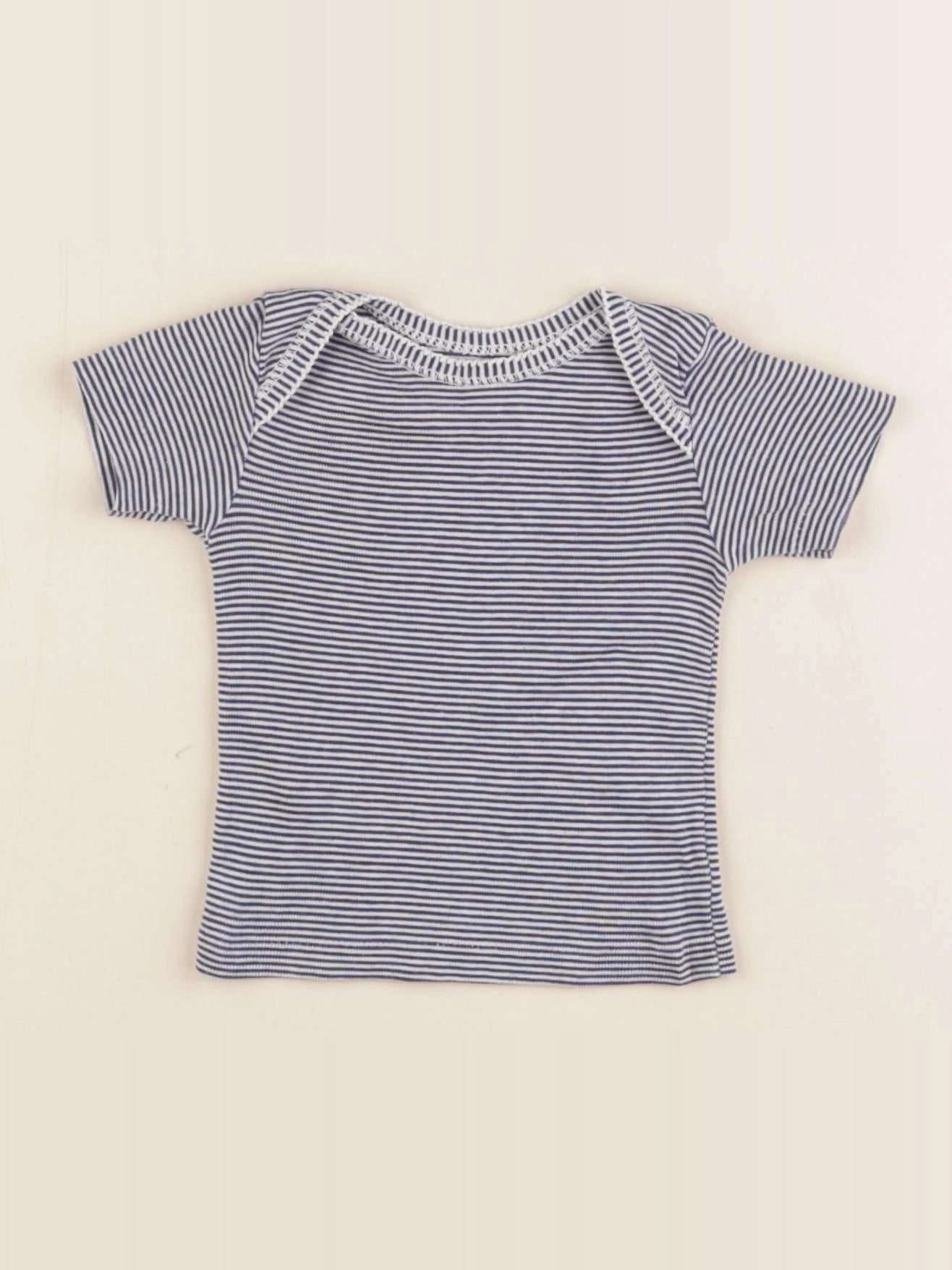 Petit Bateau - maillot de corps bleu - 6 mois