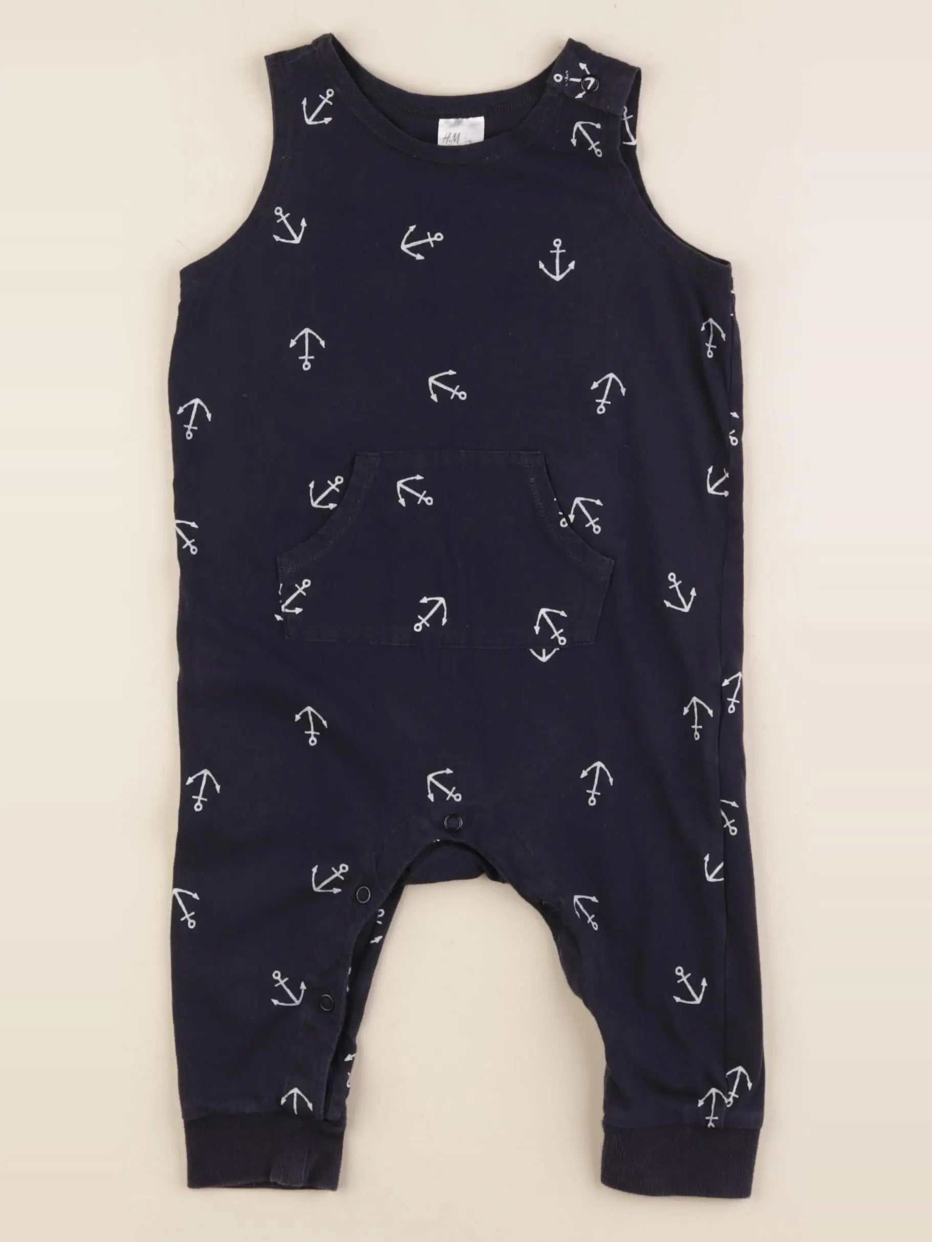 H&M - combinaison bleu - 6/9 mois