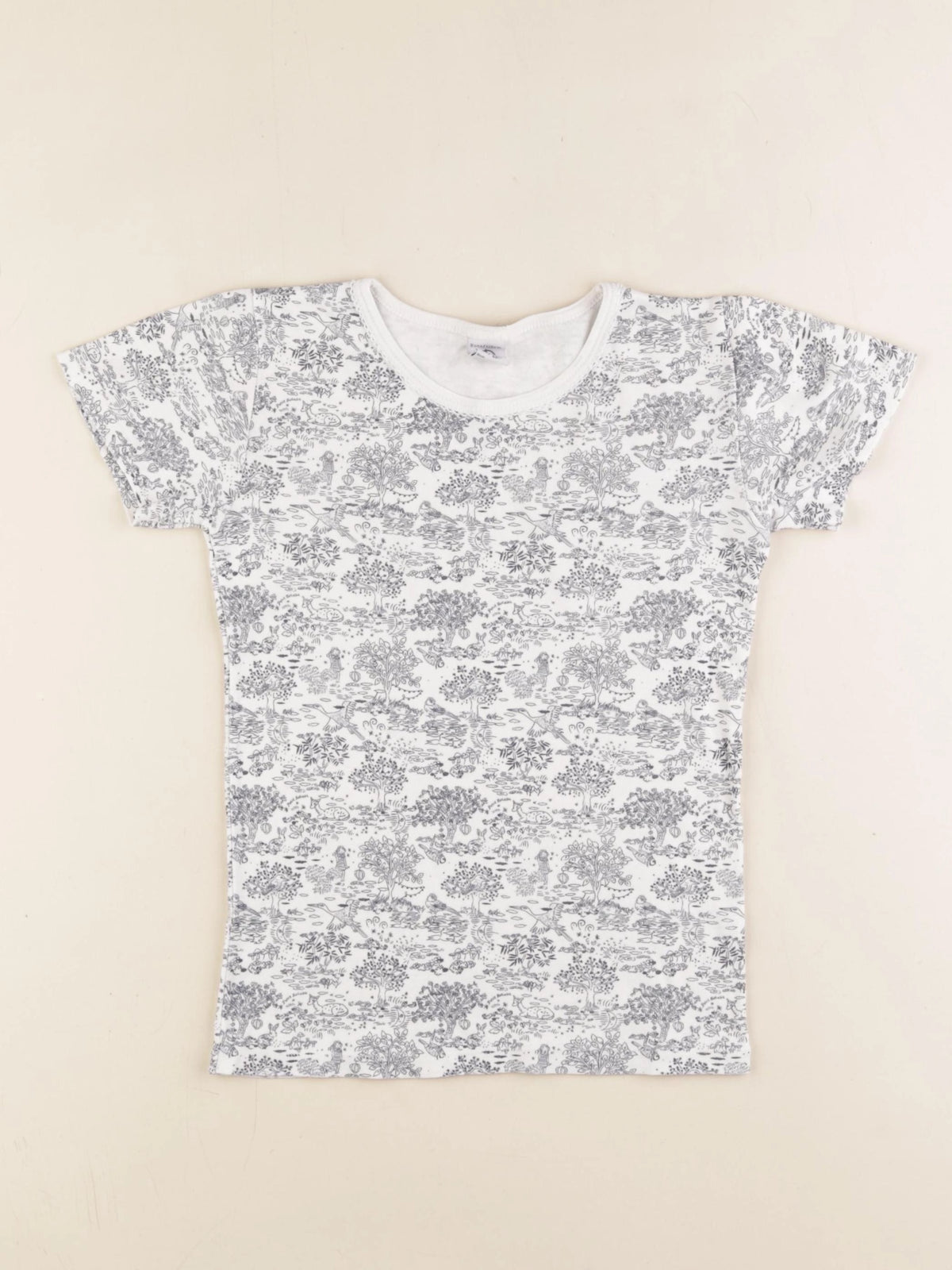 Petit Bateau - maillot de corps bleu - 8 ans