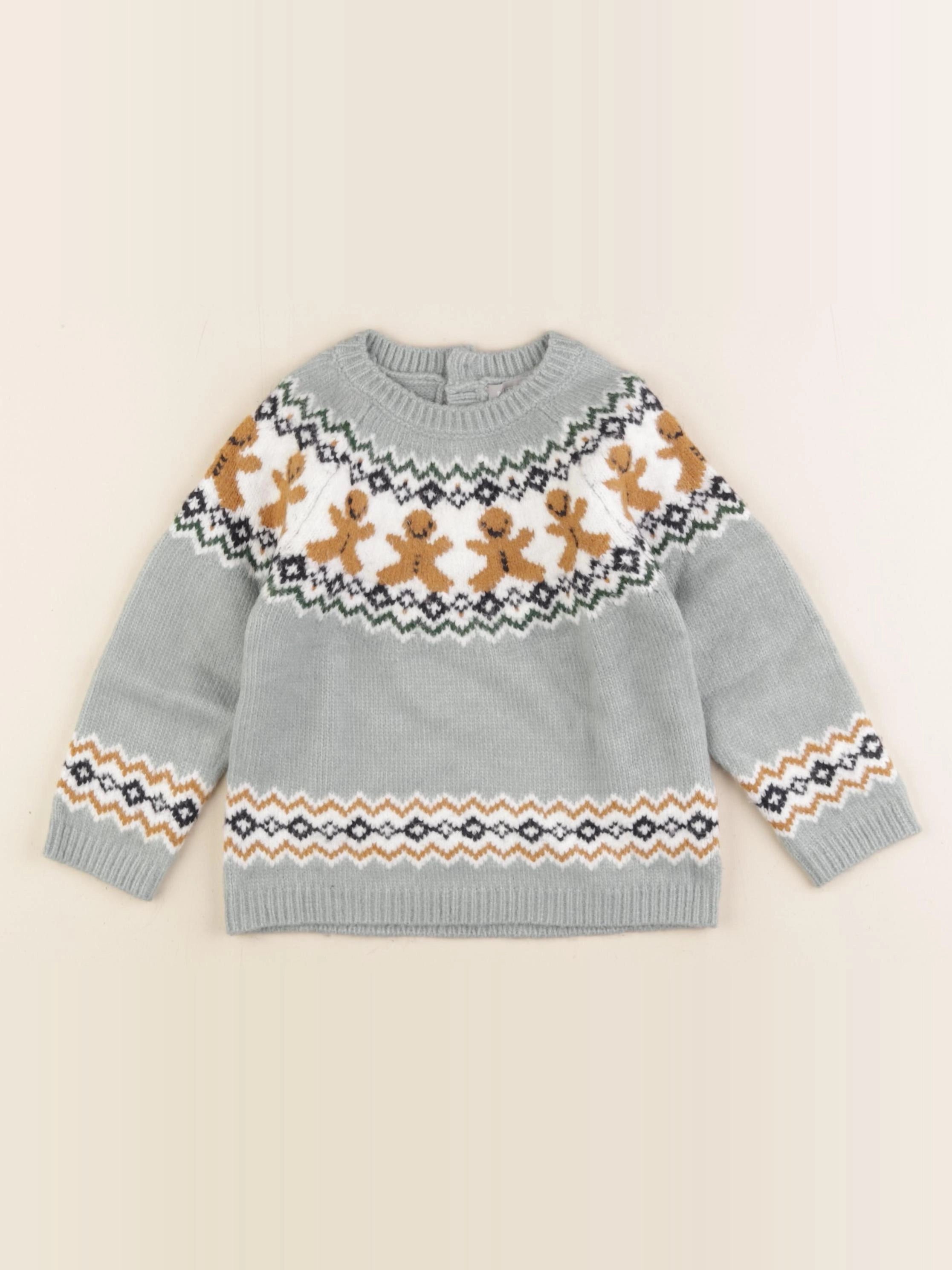 Boutchou - pull bleu - 24 mois