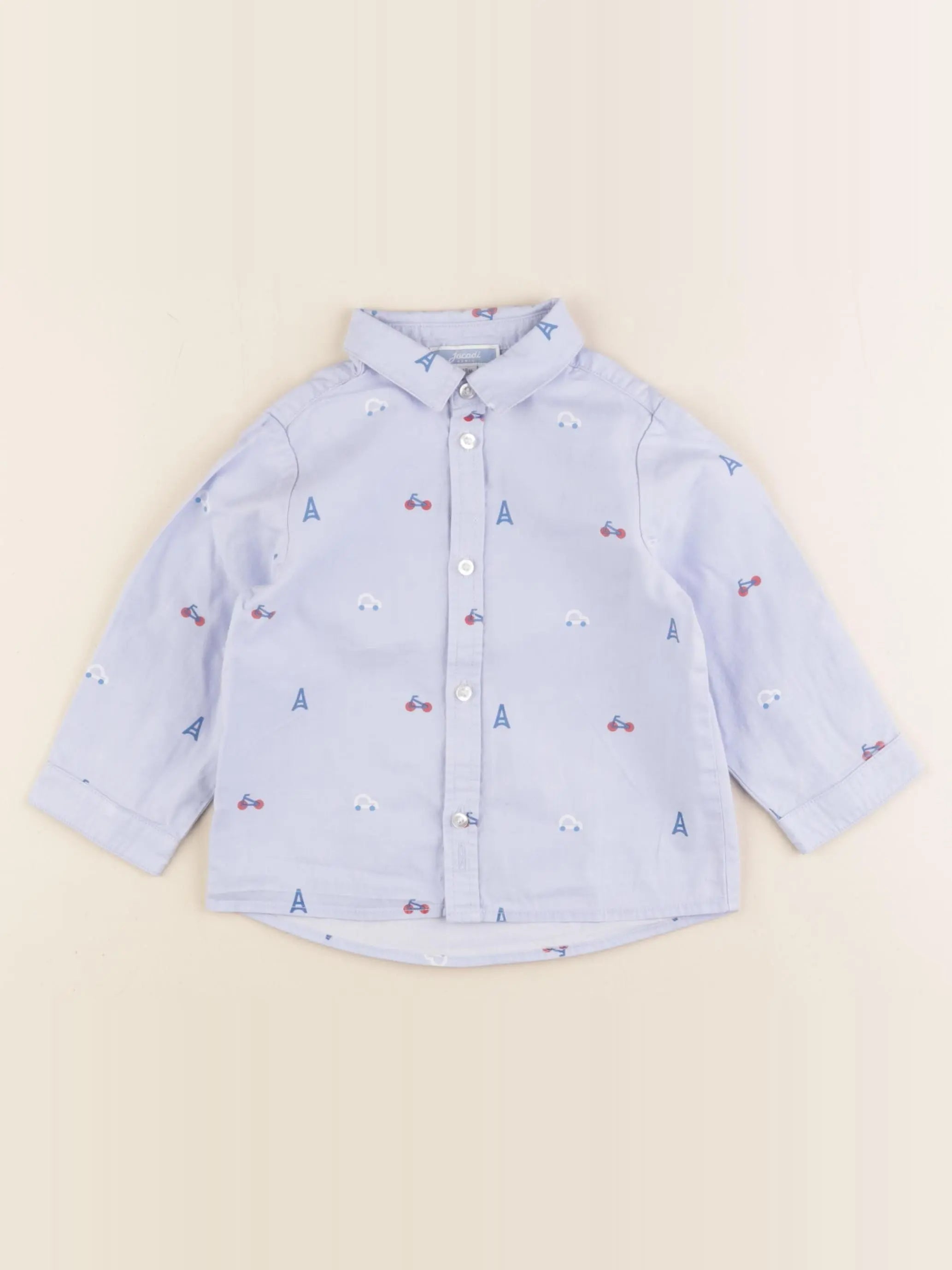 Jacadi - chemise bleu - 18 mois