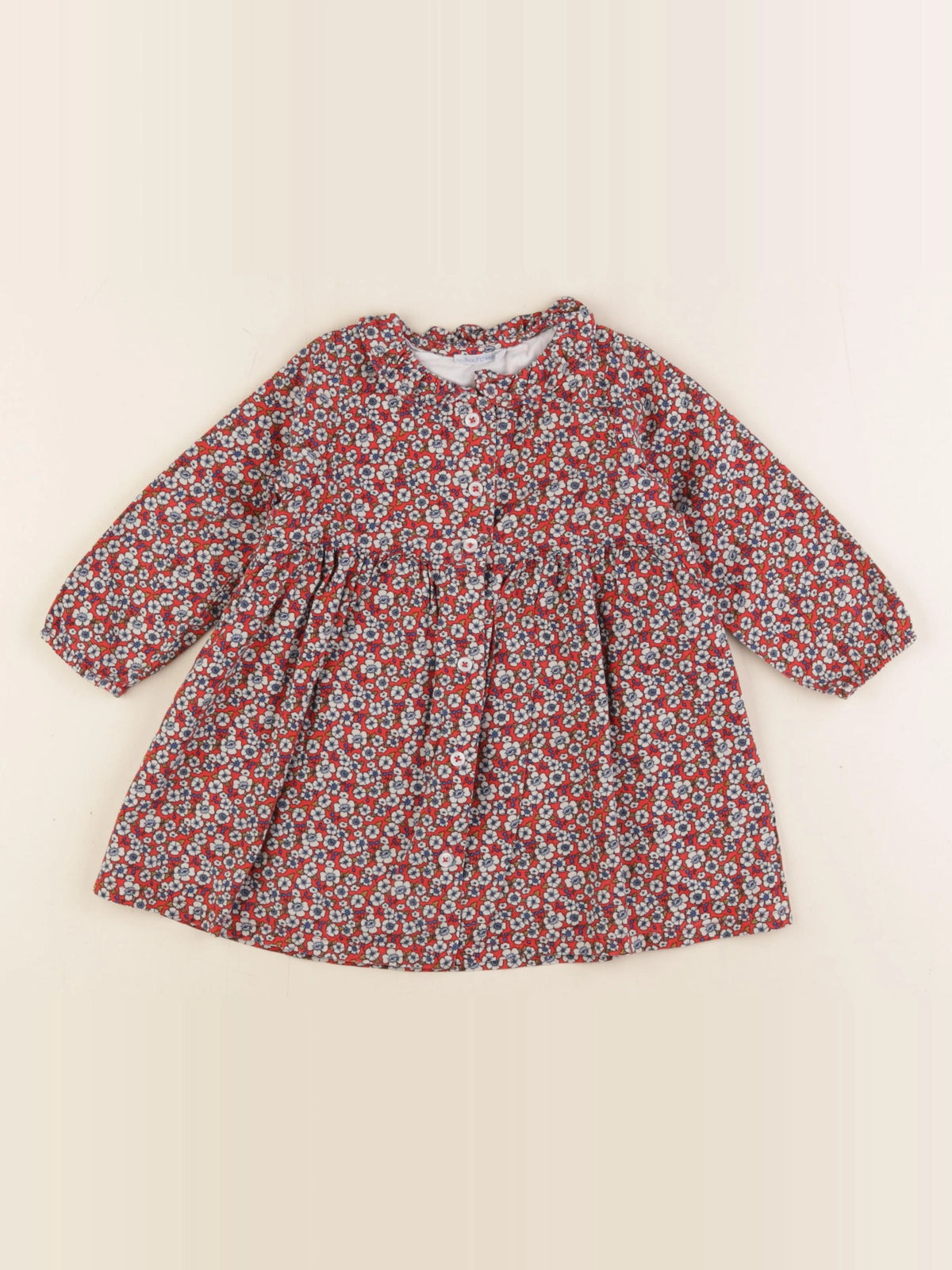 Boutchou - robe rouge - 12 mois